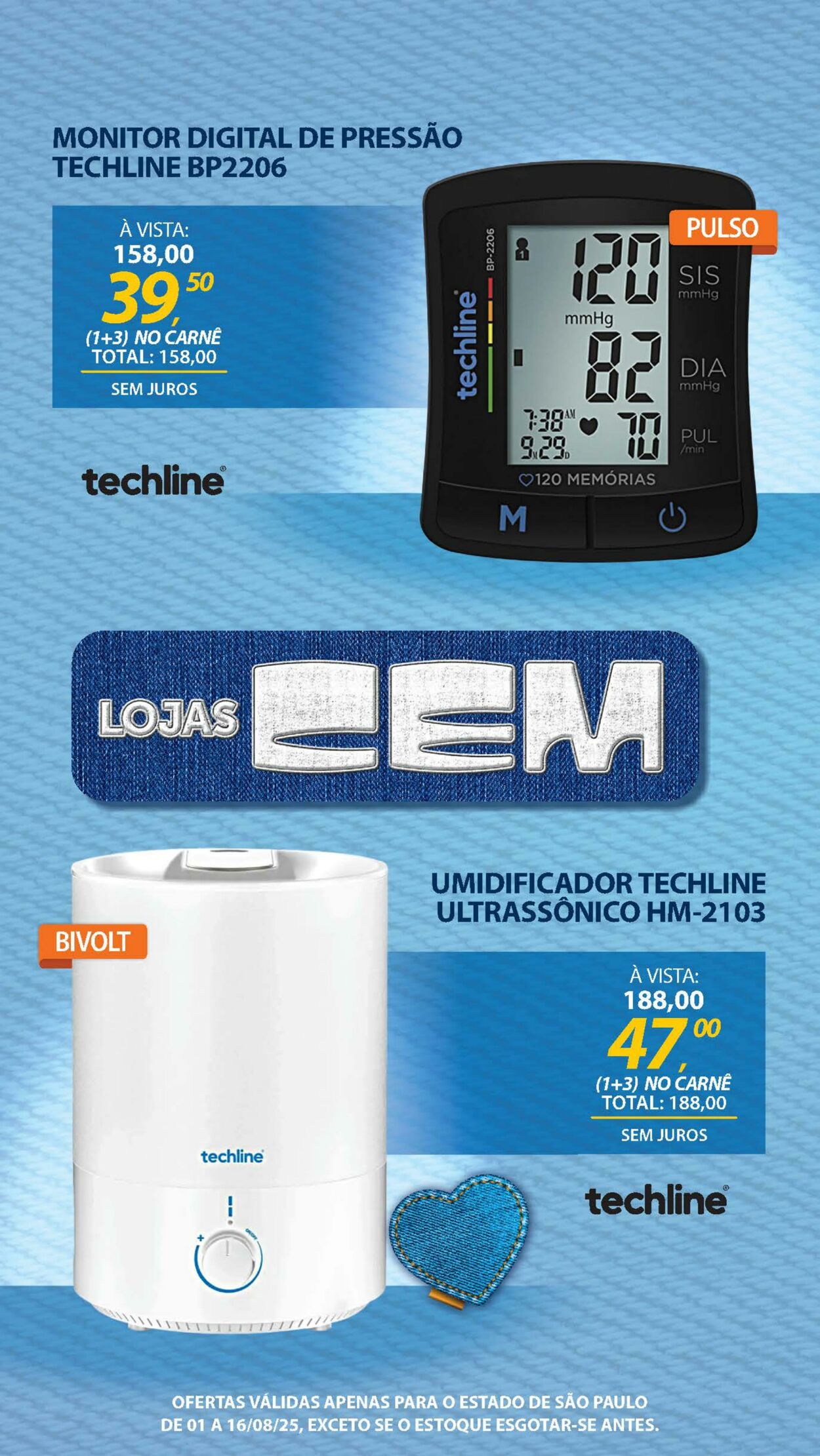 Folheto Lojas Cem 04.08.2025 - 19.08.2025