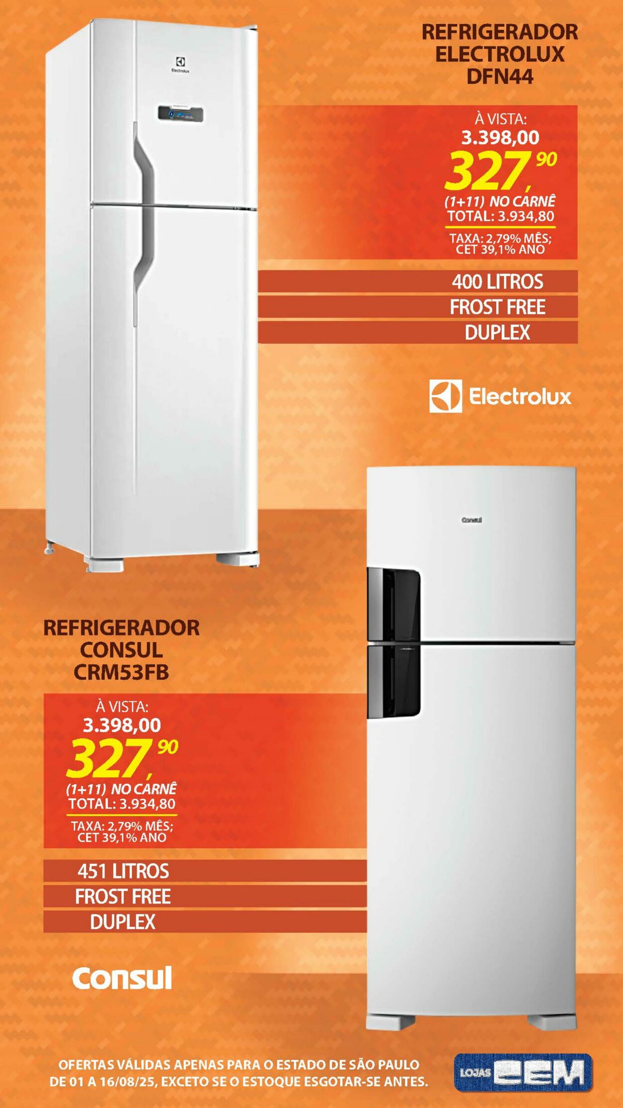 Folheto Lojas Cem 04.08.2025 - 19.08.2025