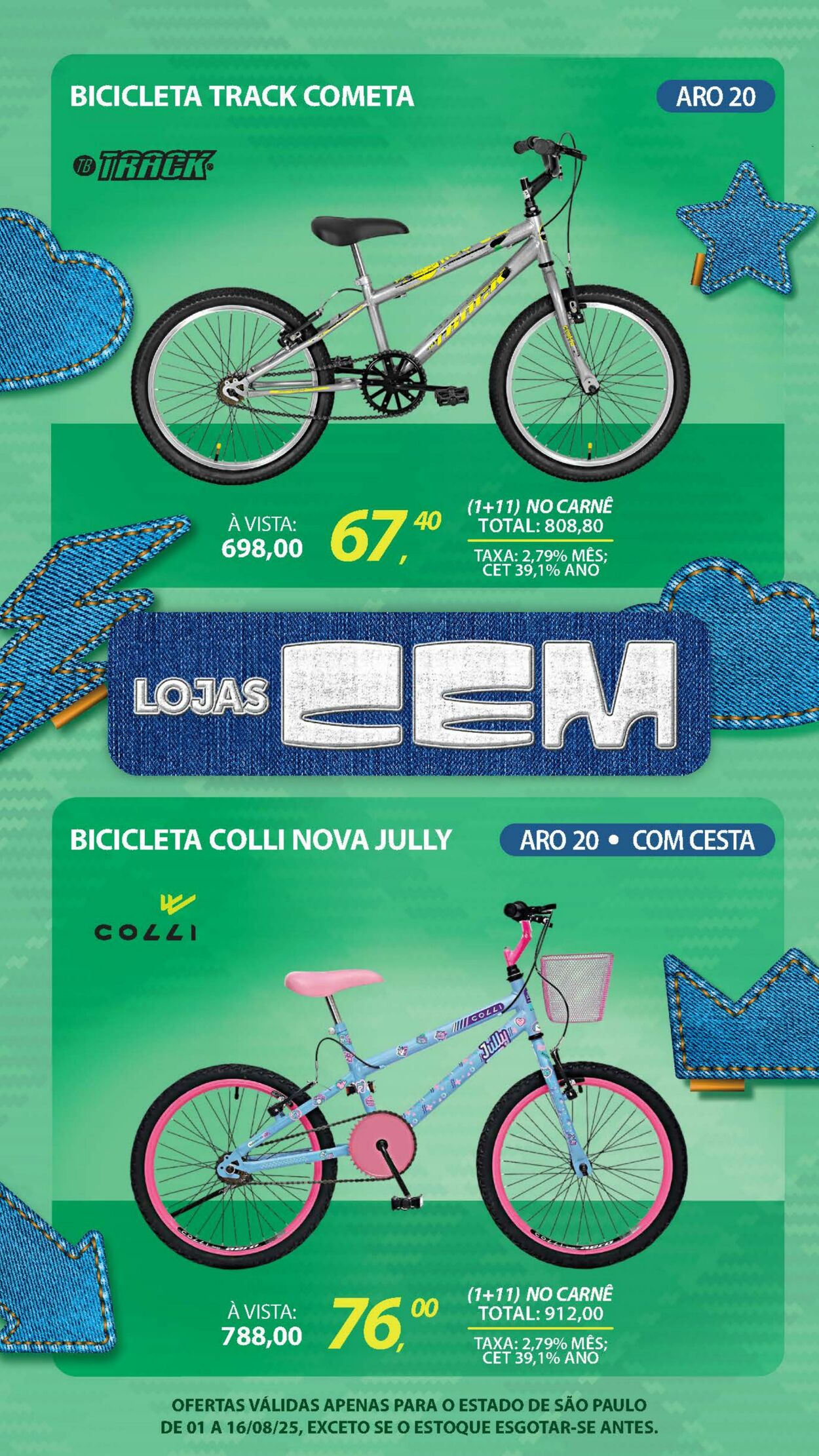 Folheto Lojas Cem 04.08.2025 - 19.08.2025
