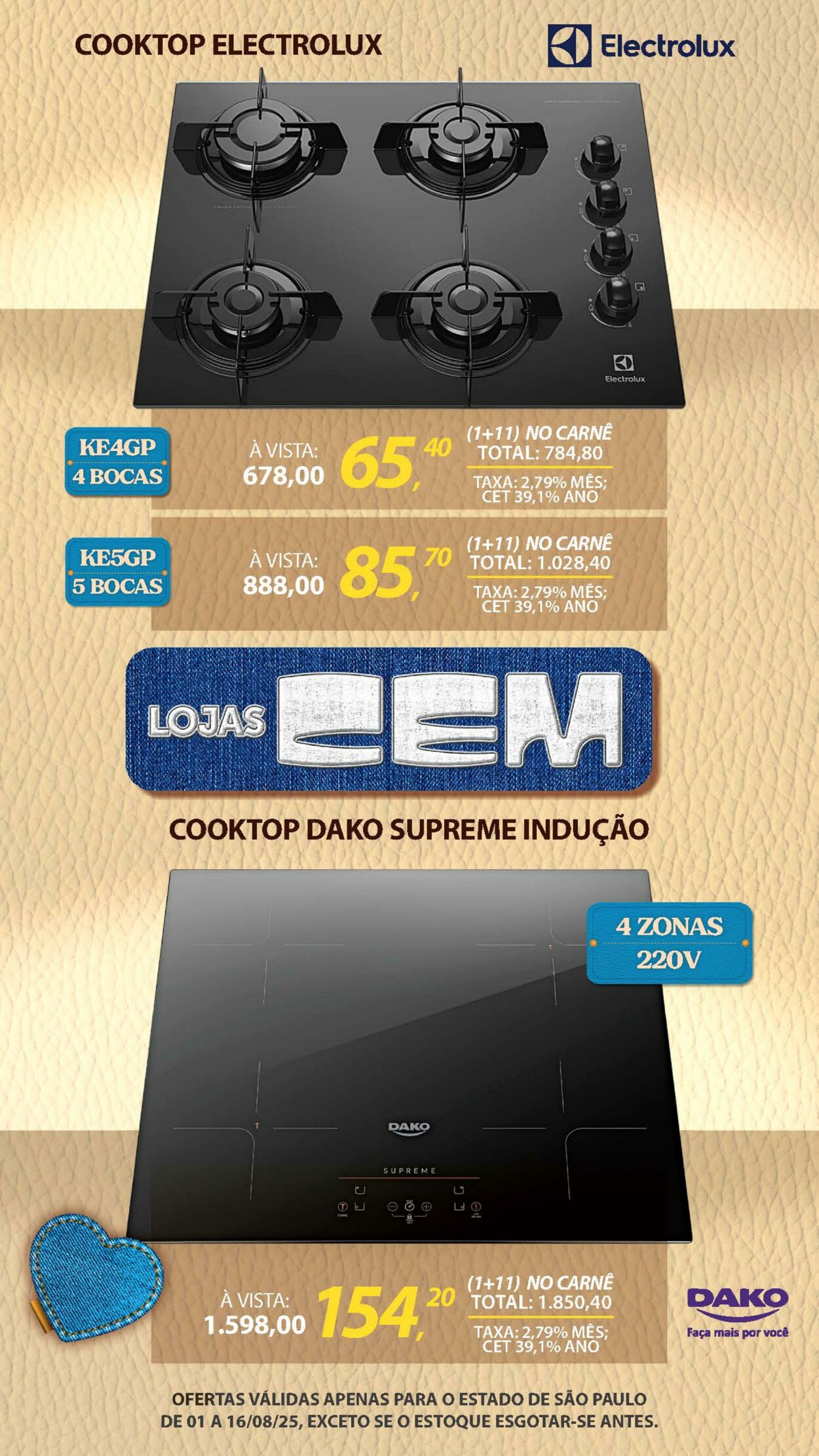 Folheto Lojas Cem 04.08.2025 - 19.08.2025