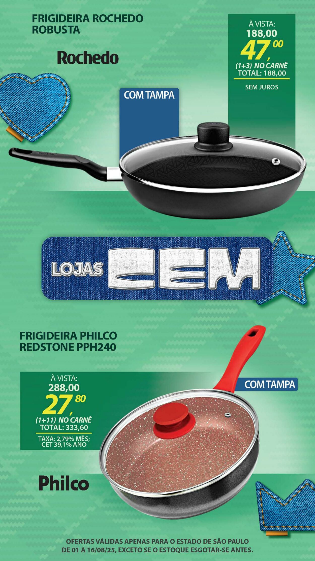 Folheto Lojas Cem 04.08.2025 - 19.08.2025