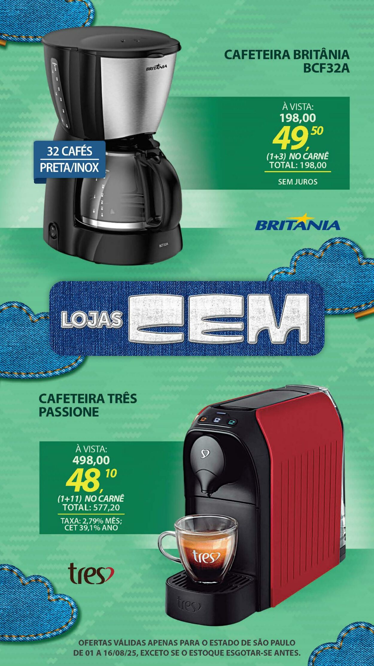 Folheto Lojas Cem 04.08.2025 - 19.08.2025