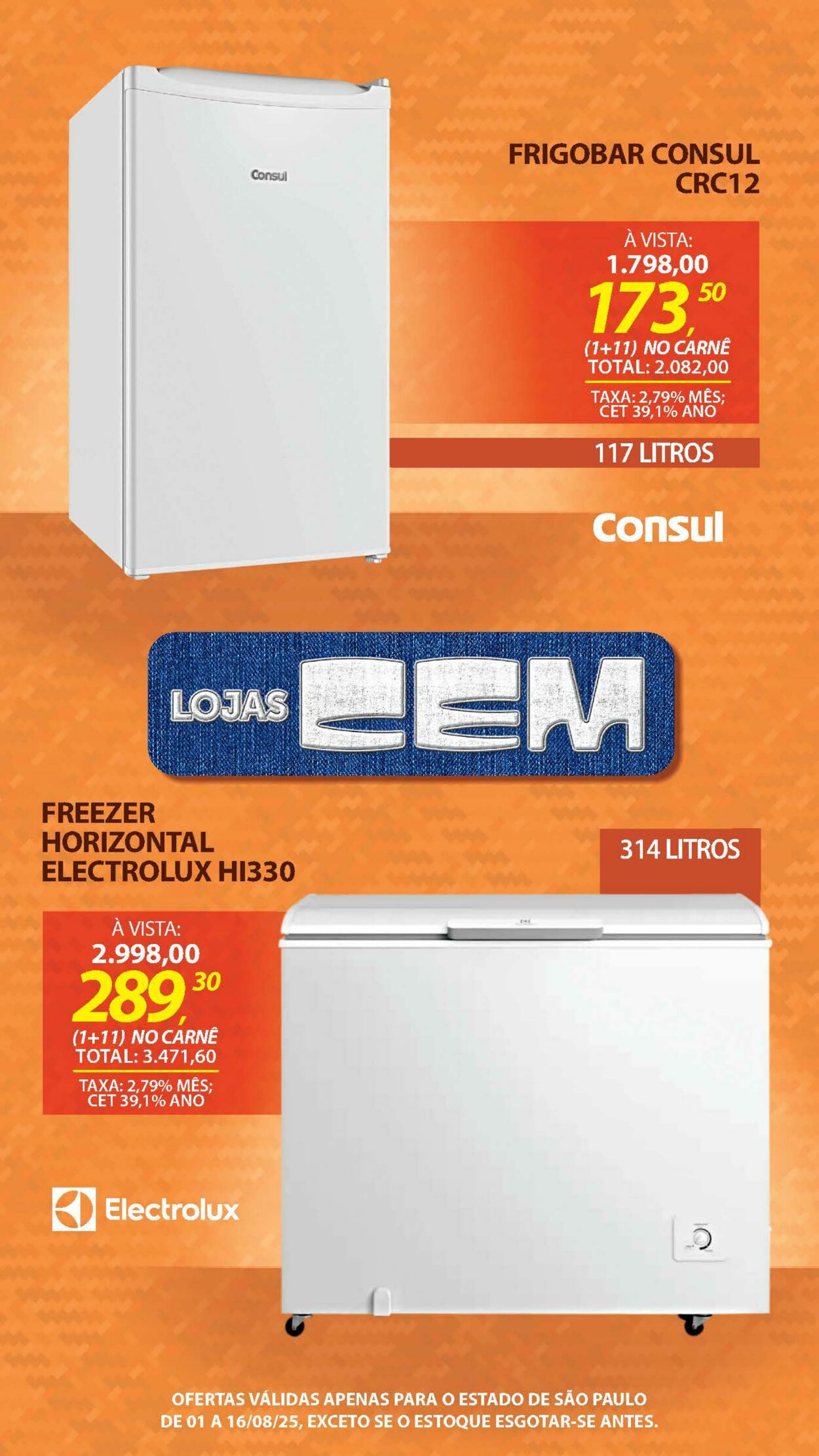 Folheto Lojas Cem 04.08.2025 - 19.08.2025