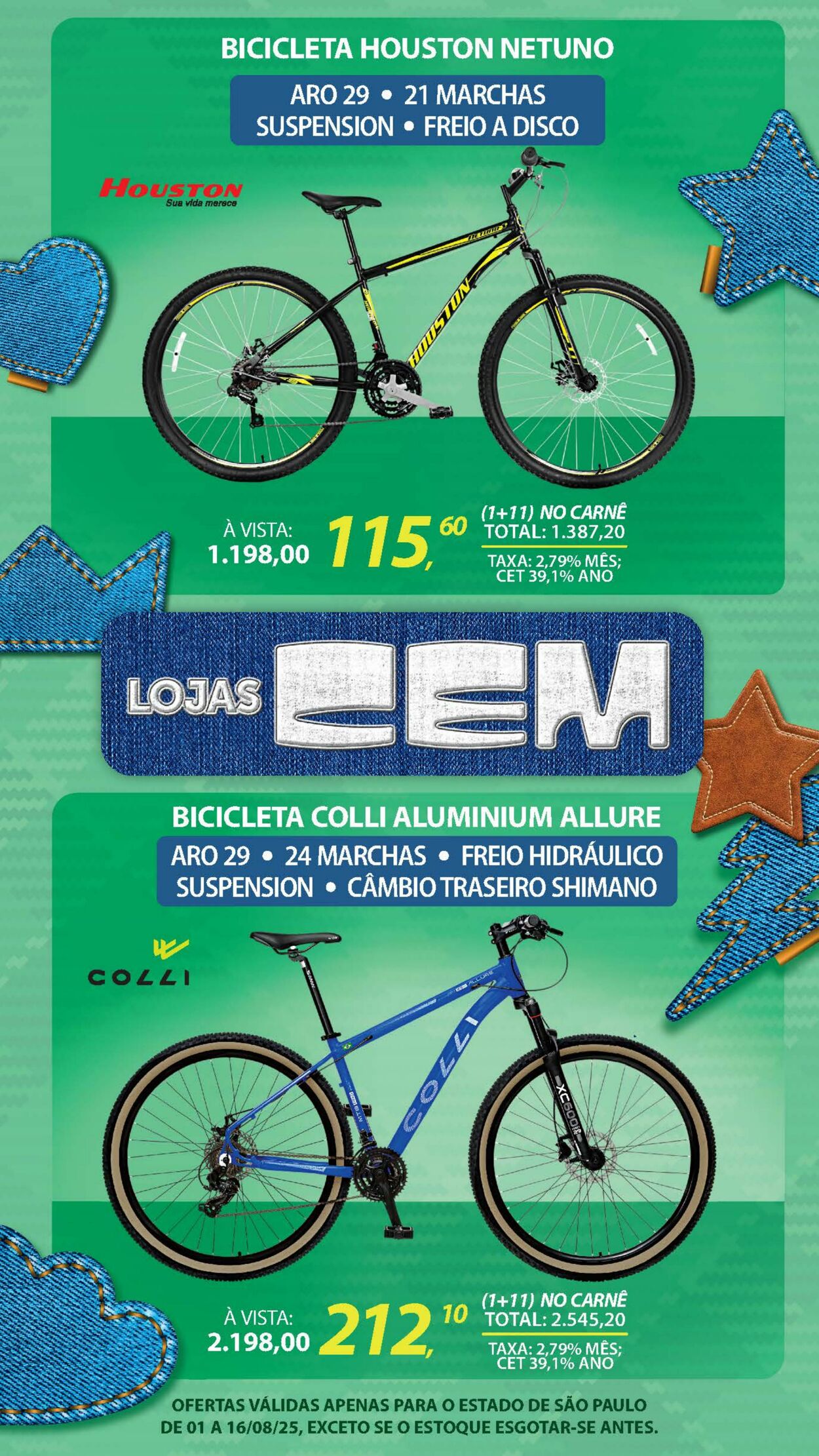 Folheto Lojas Cem 04.08.2025 - 19.08.2025