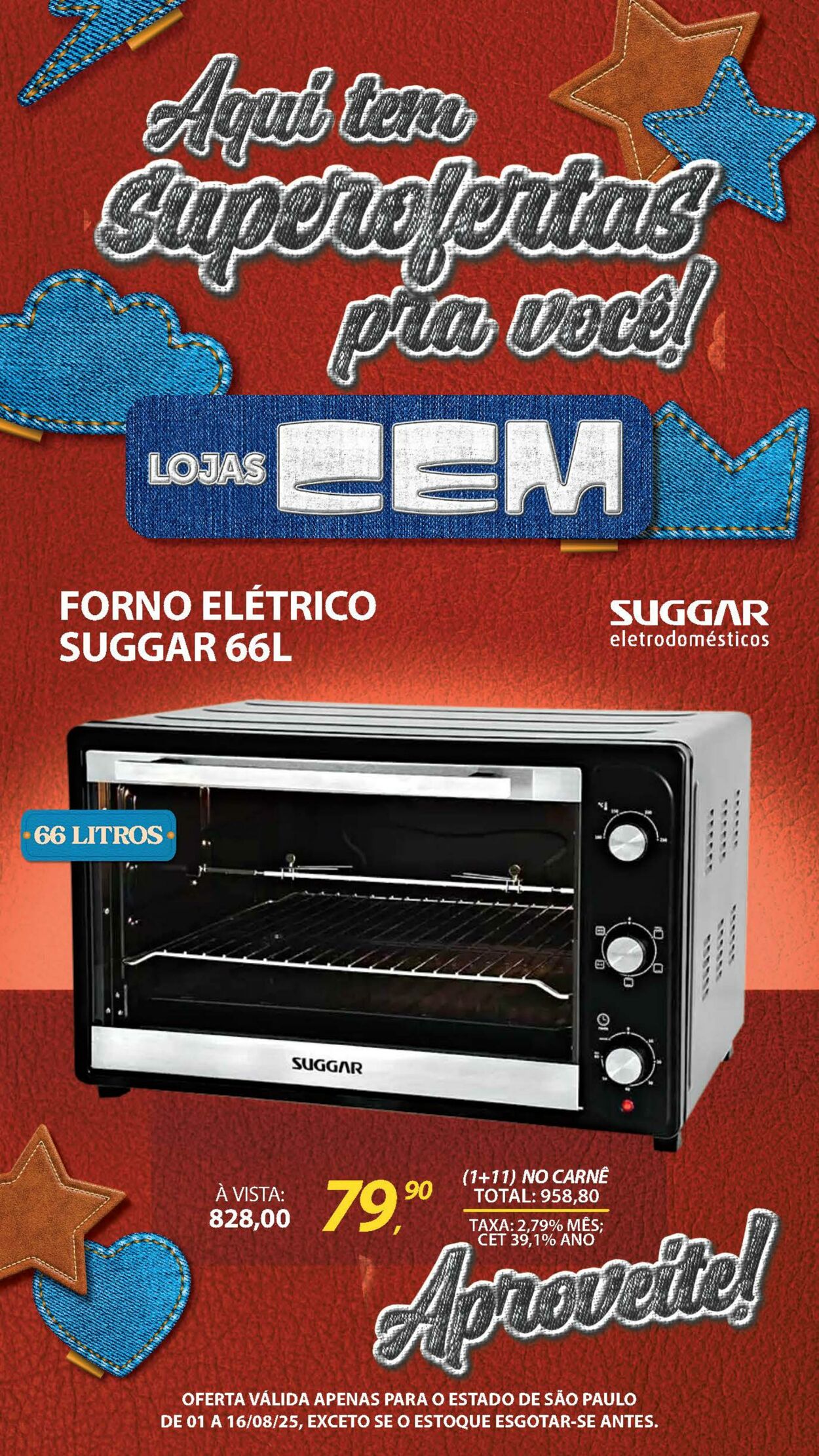 Folheto Lojas Cem 04.08.2025 - 19.08.2025