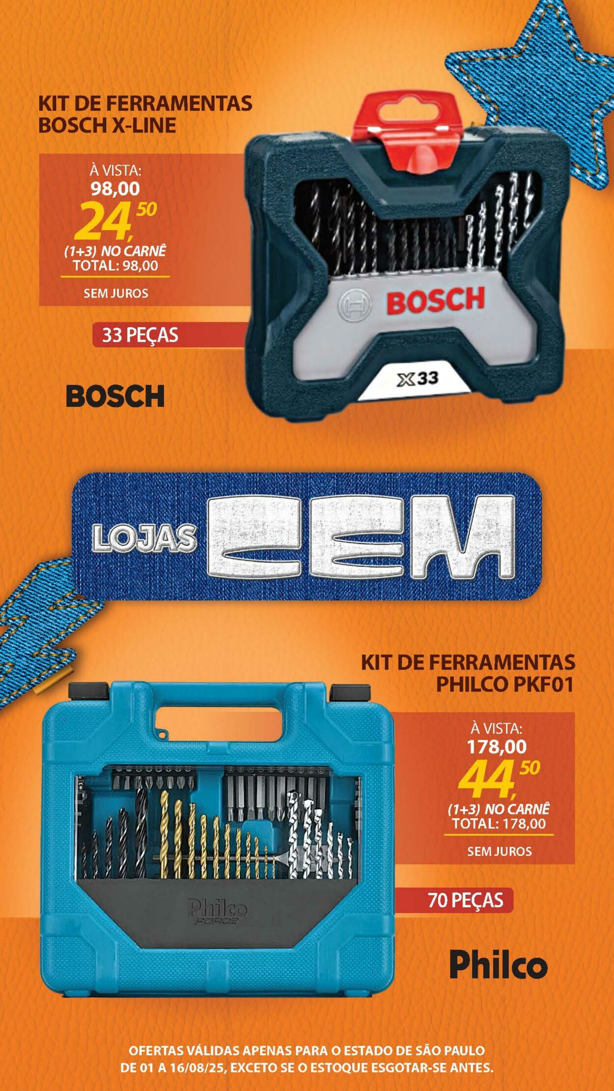 Folheto Lojas Cem 04.08.2025 - 19.08.2025