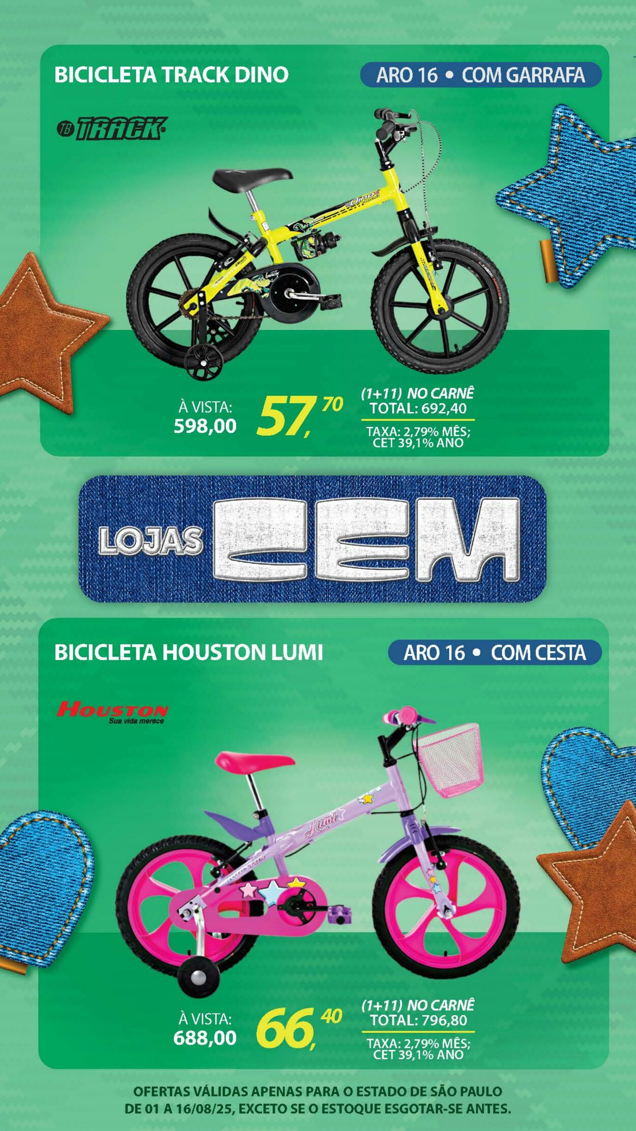 Folheto Lojas Cem 04.08.2025 - 19.08.2025