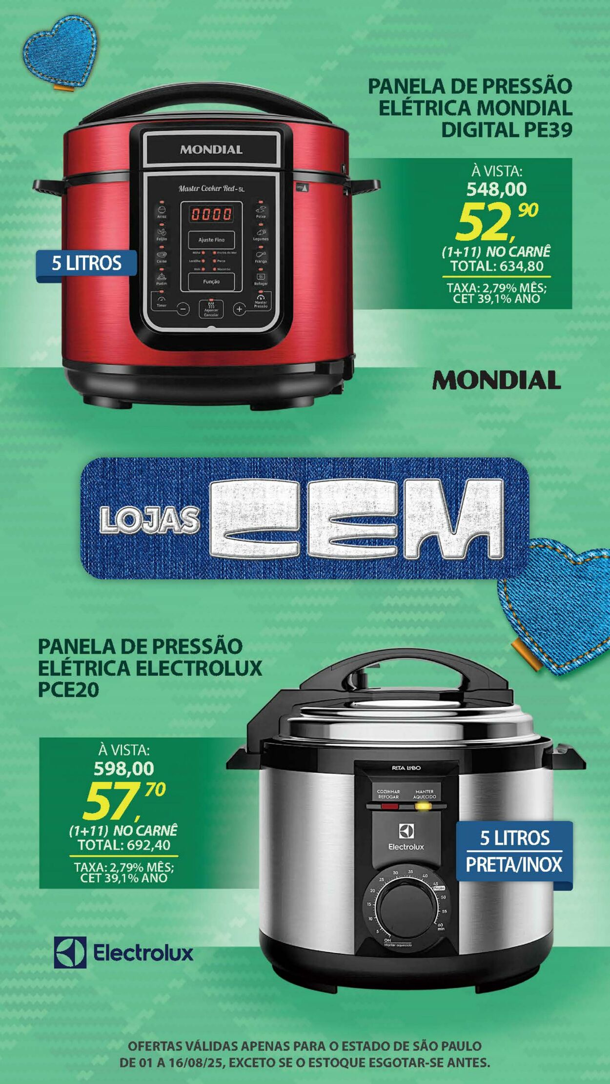 Folheto Lojas Cem 04.08.2025 - 19.08.2025