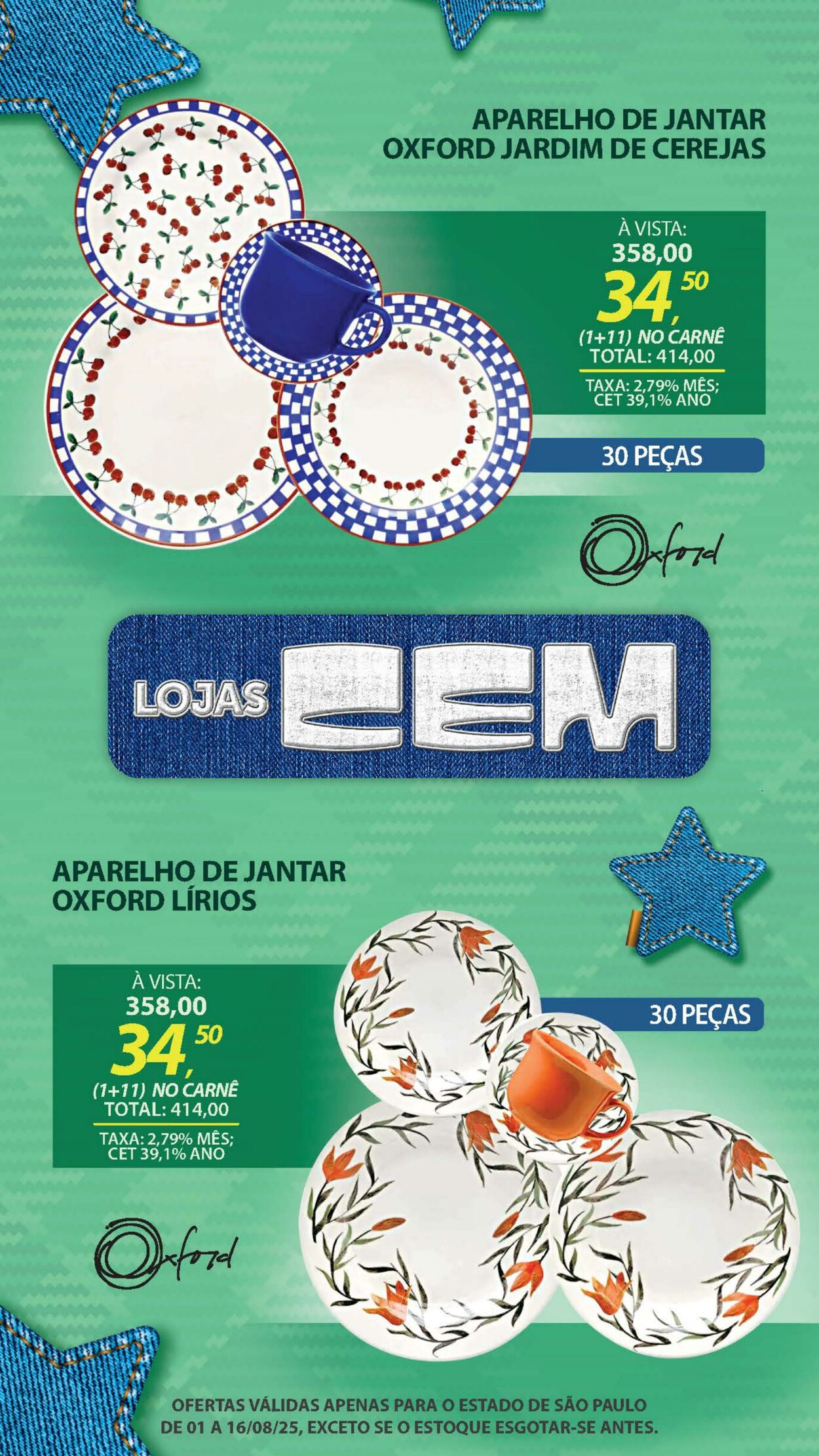 Folheto Lojas Cem 04.08.2025 - 19.08.2025