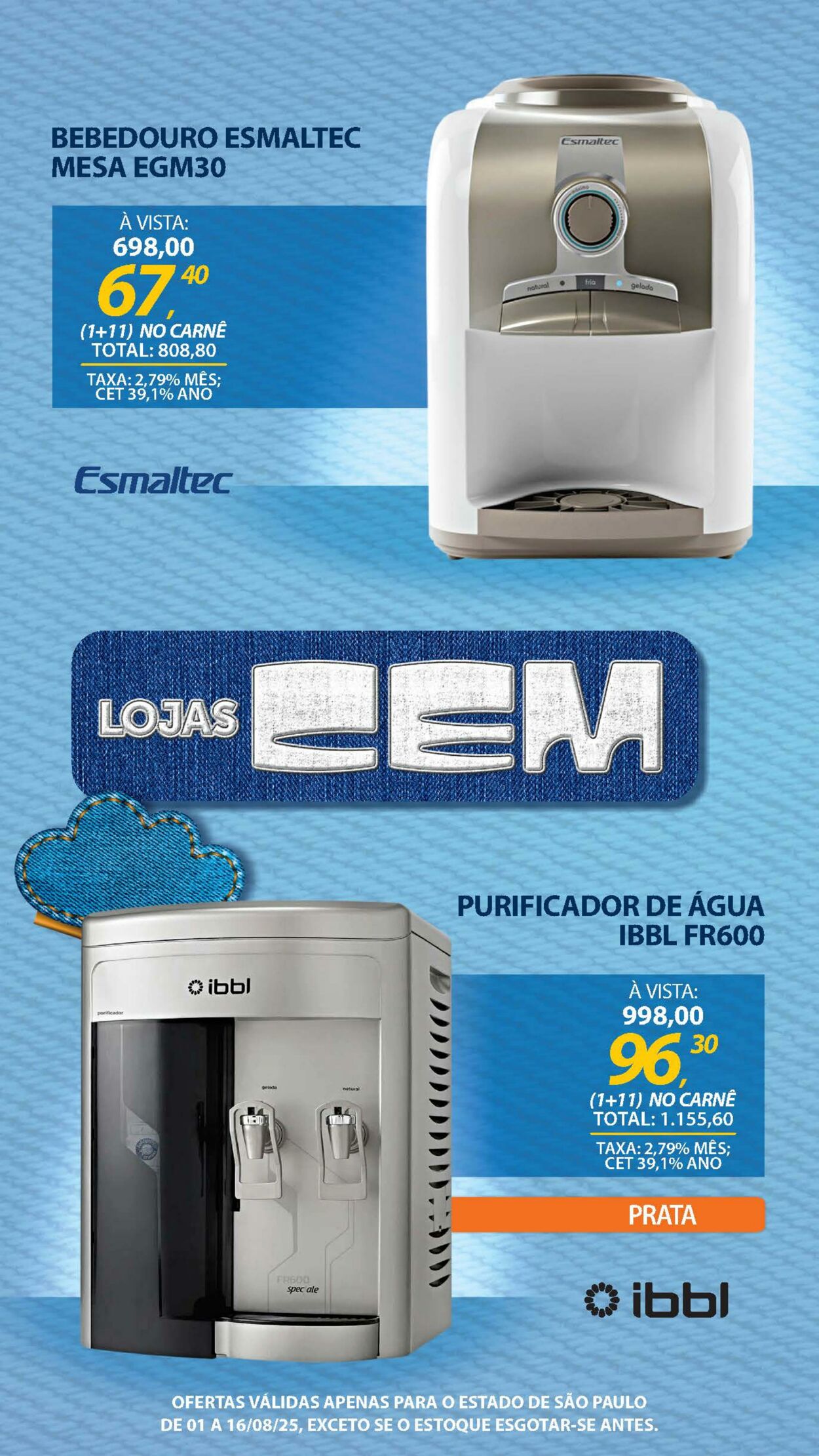 Folheto Lojas Cem 04.08.2025 - 19.08.2025