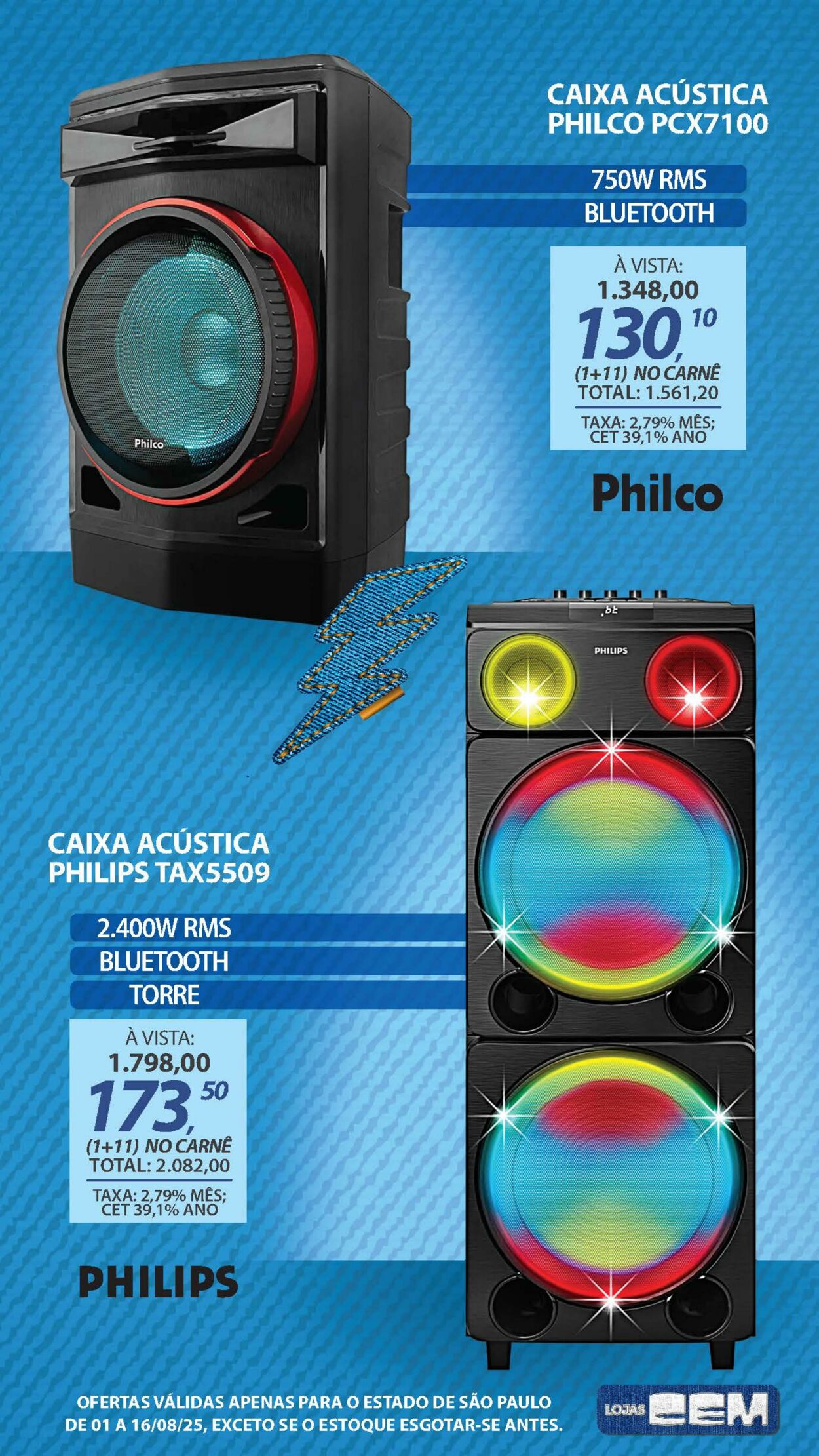 Folheto Lojas Cem 04.08.2025 - 19.08.2025