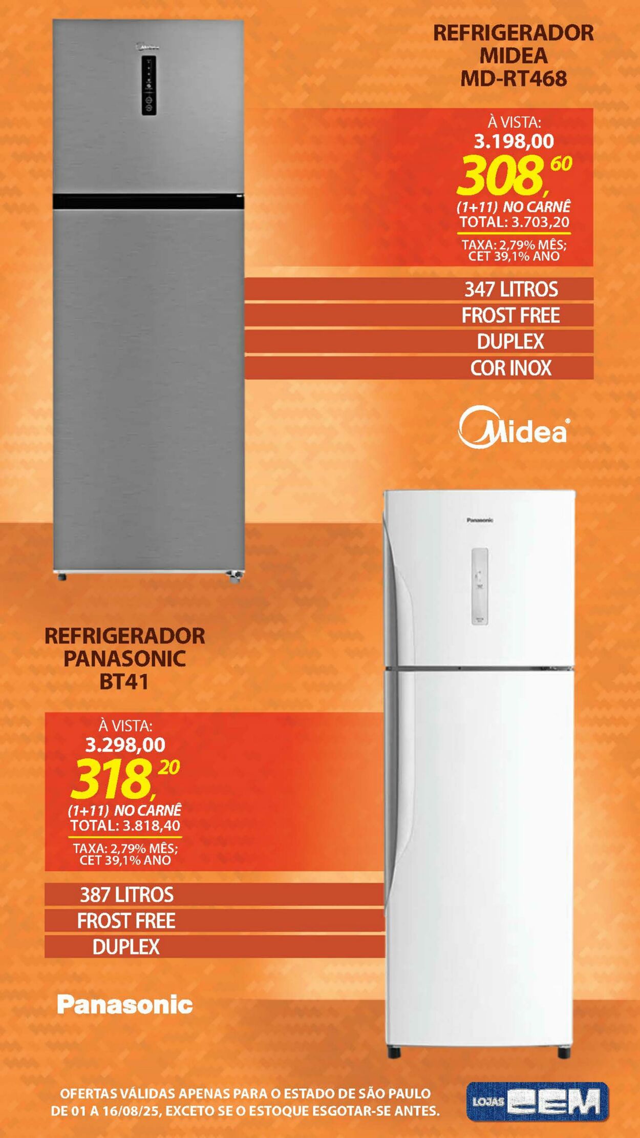 Folheto Lojas Cem 04.08.2025 - 19.08.2025