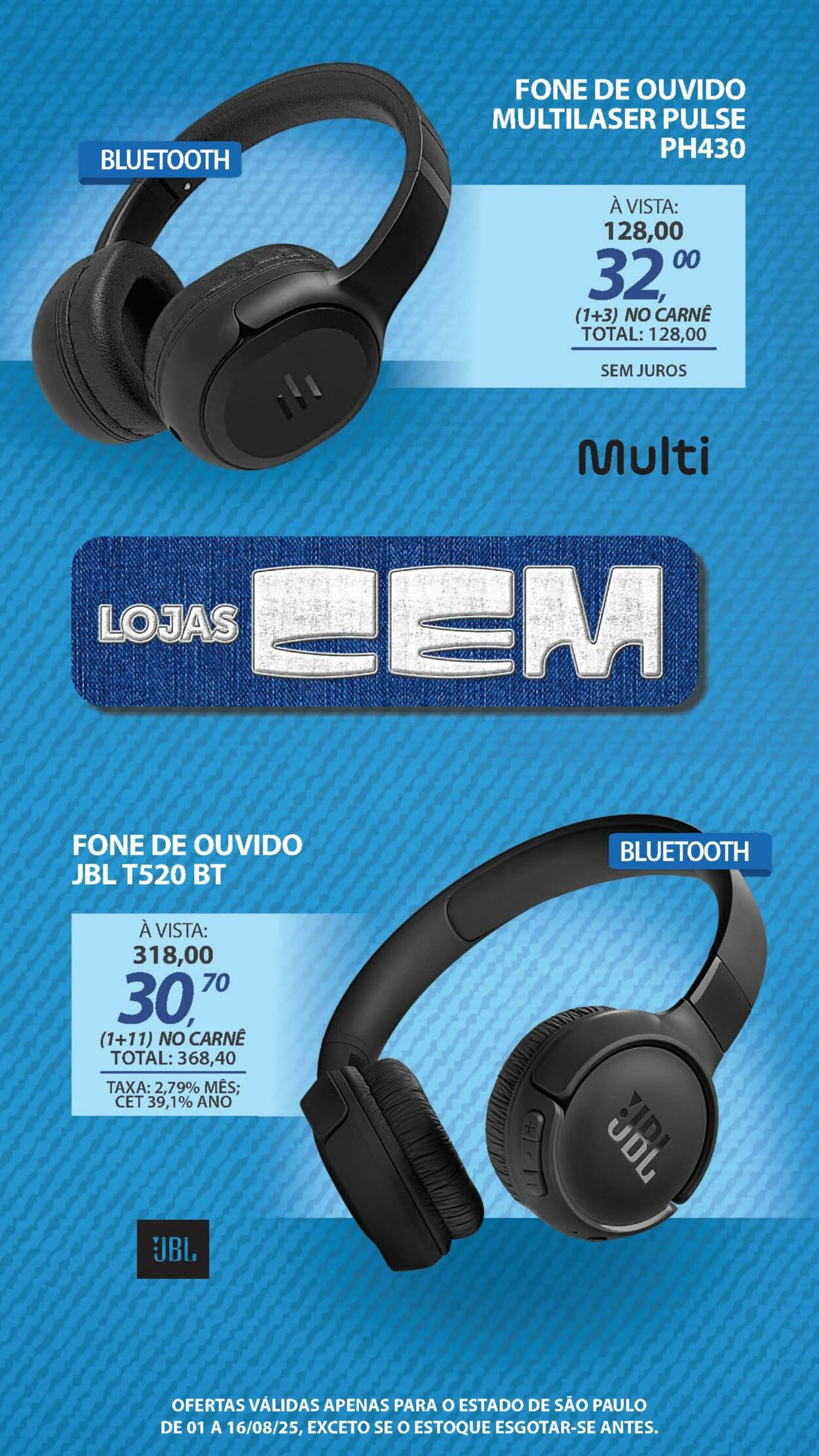 Folheto Lojas Cem 04.08.2025 - 19.08.2025
