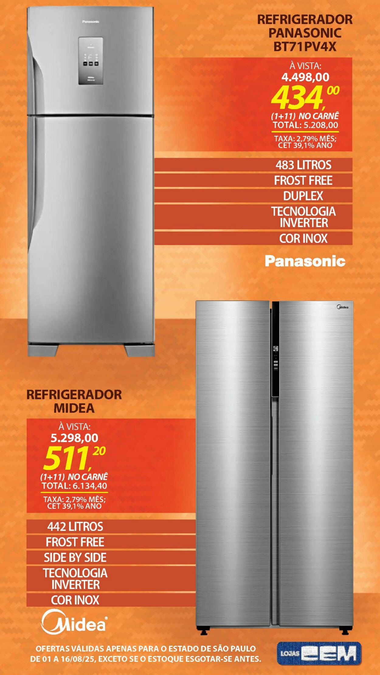 Folheto Lojas Cem 04.08.2025 - 19.08.2025