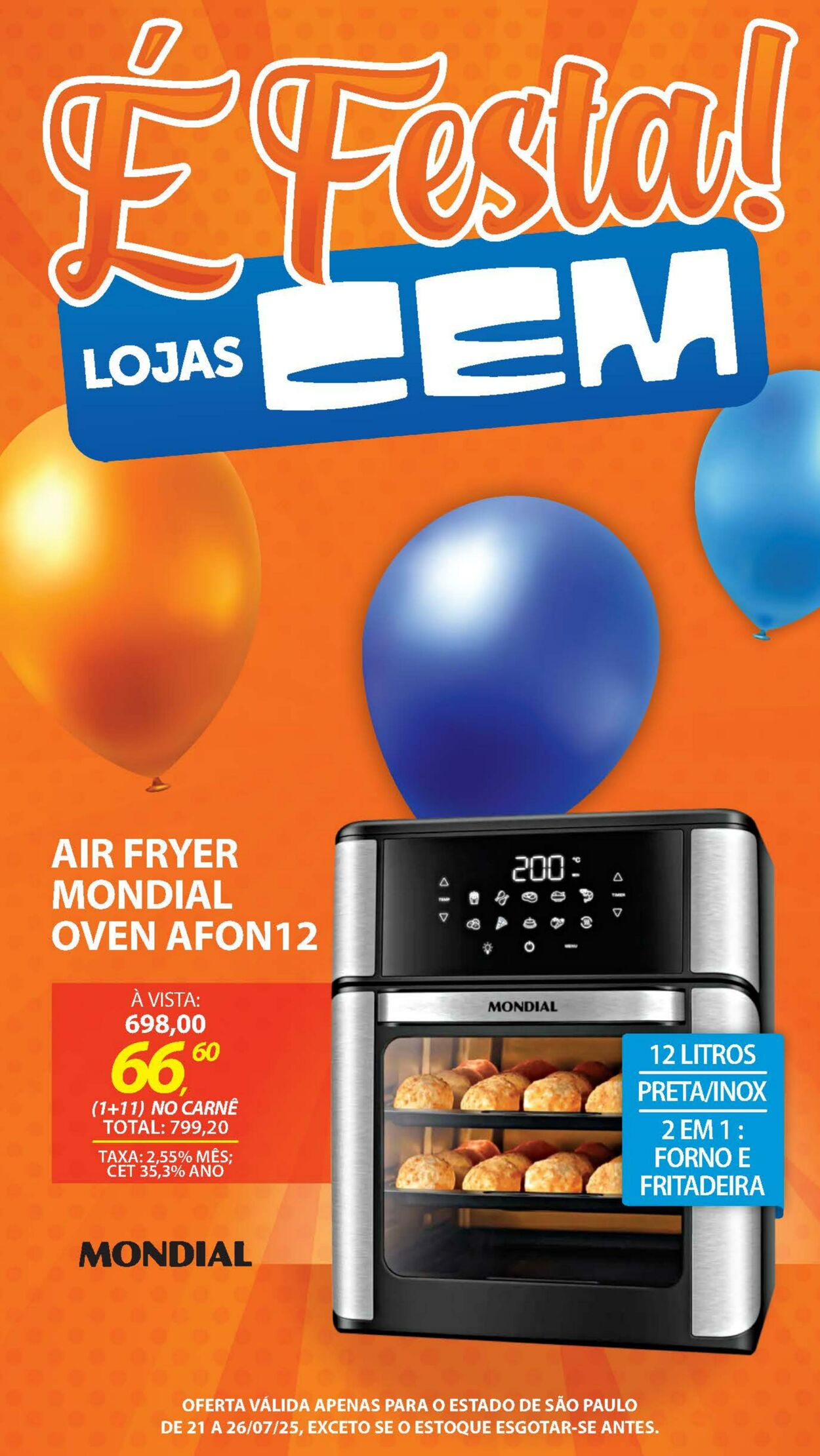 Folheto Lojas Cem 18.07.2025 - 05.08.2025