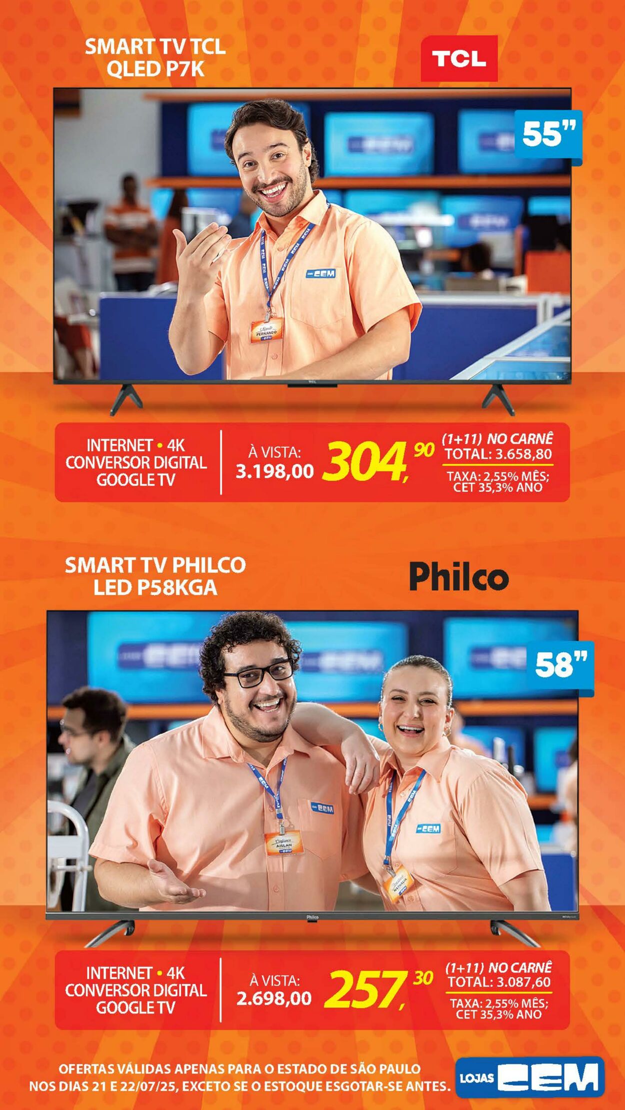 Folheto Lojas Cem 18.07.2025 - 05.08.2025