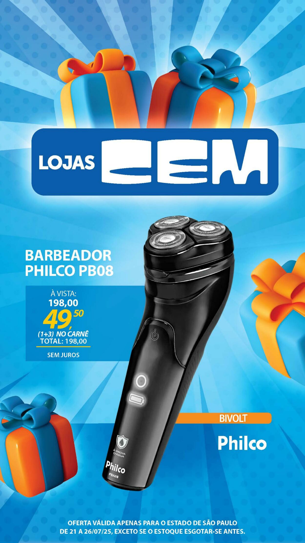 Folheto Lojas Cem 18.07.2025 - 05.08.2025