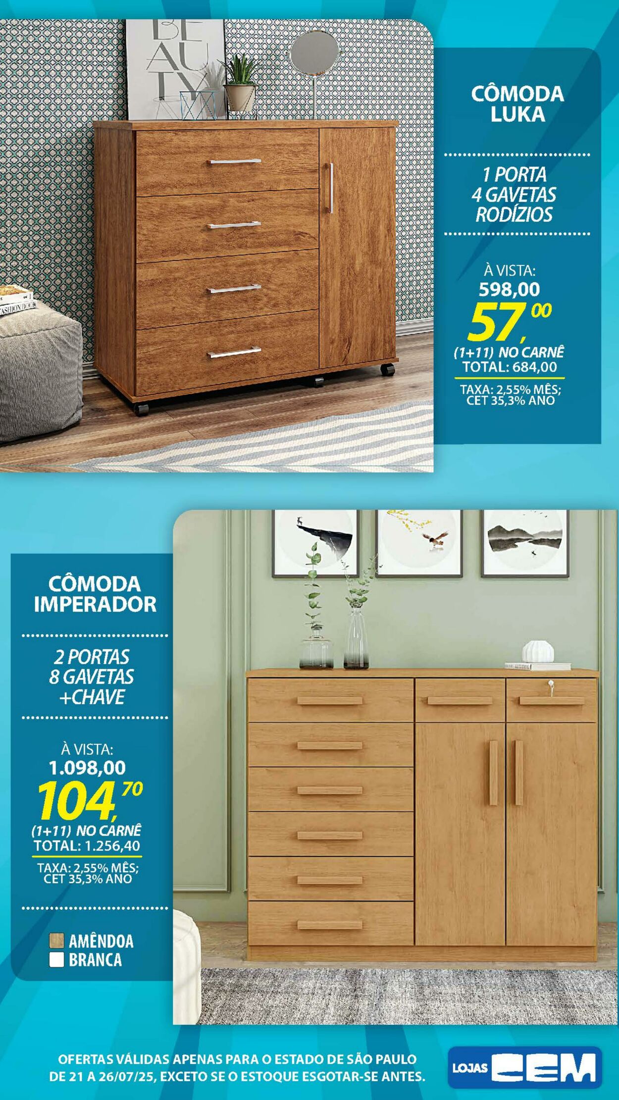 Folheto Lojas Cem 18.07.2025 - 05.08.2025