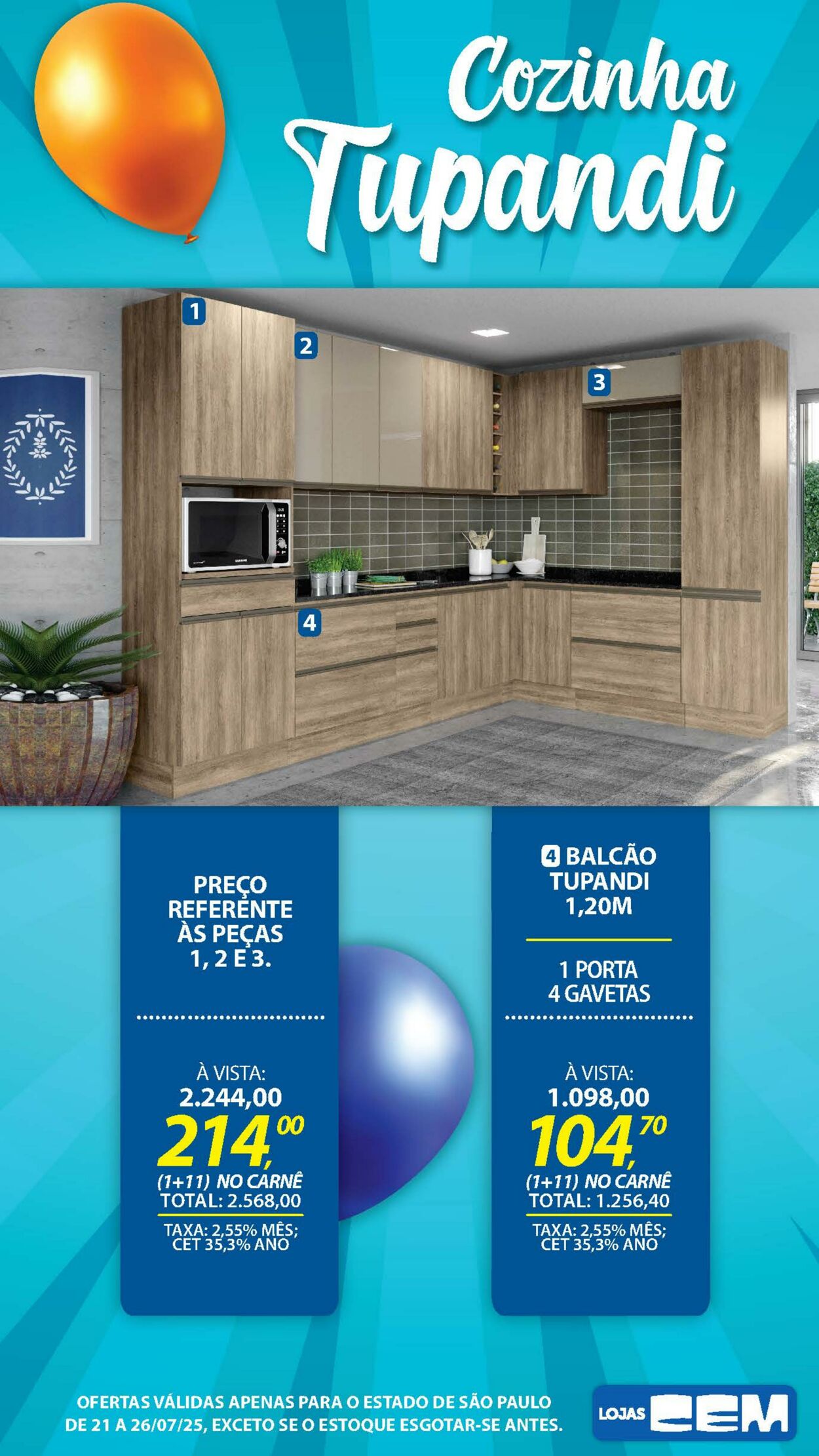 Folheto Lojas Cem 18.07.2025 - 05.08.2025