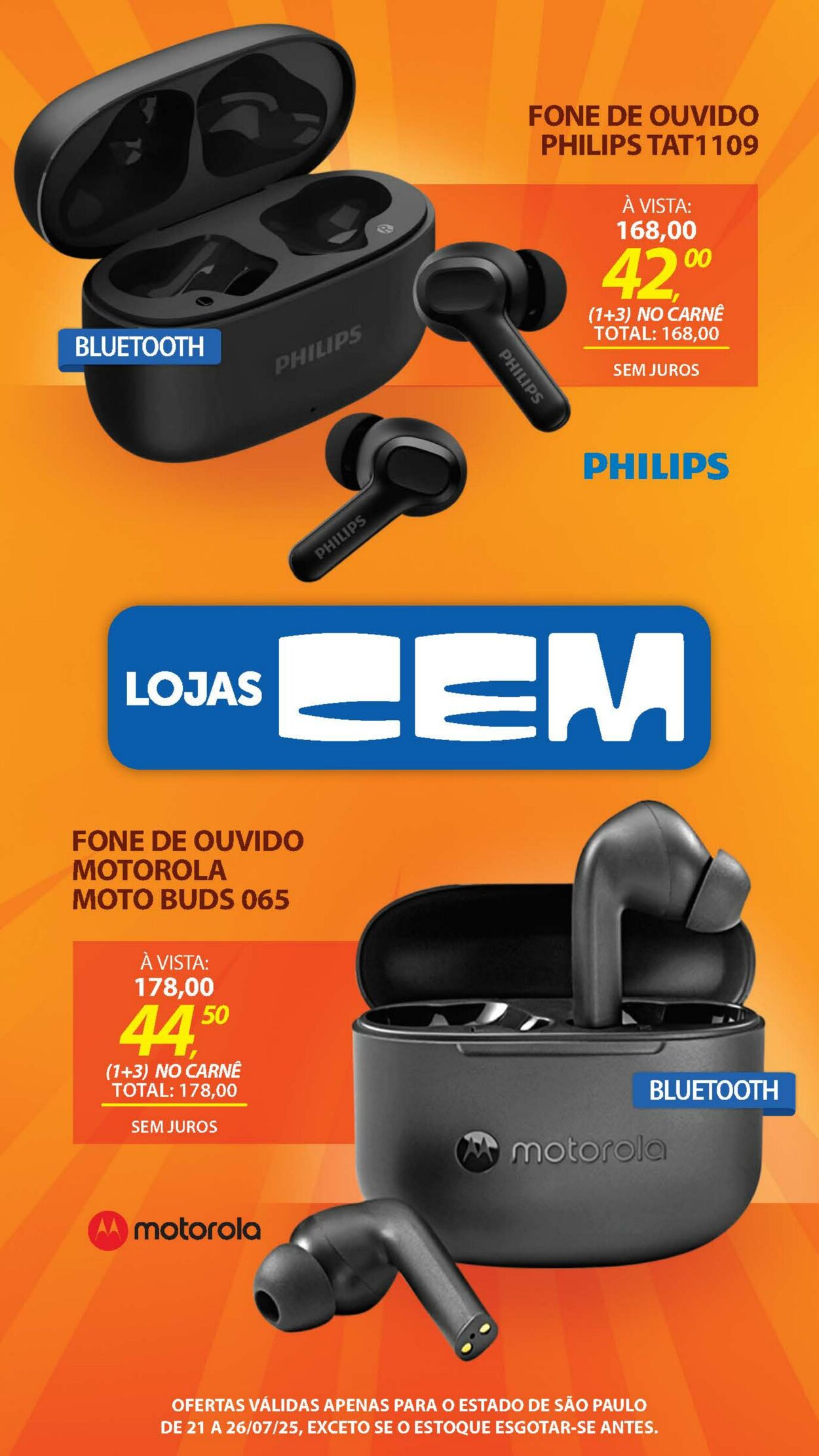 Folheto Lojas Cem 18.07.2025 - 05.08.2025