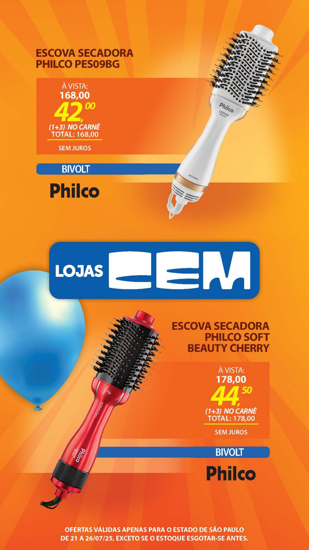 Folheto Lojas Cem 18.07.2025 - 05.08.2025