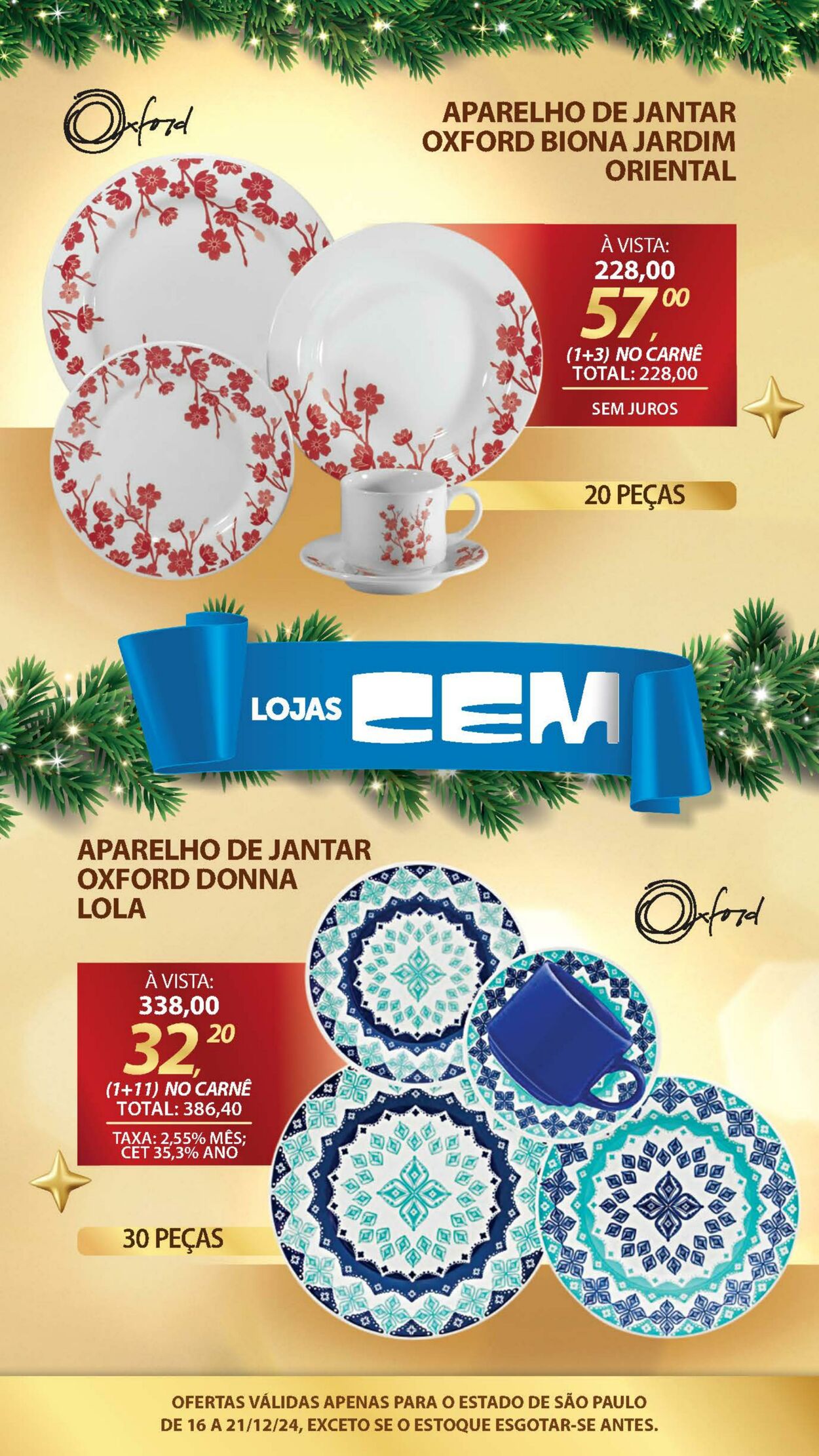 Folheto Lojas Cem 16.12.2024 - 30.12.2024