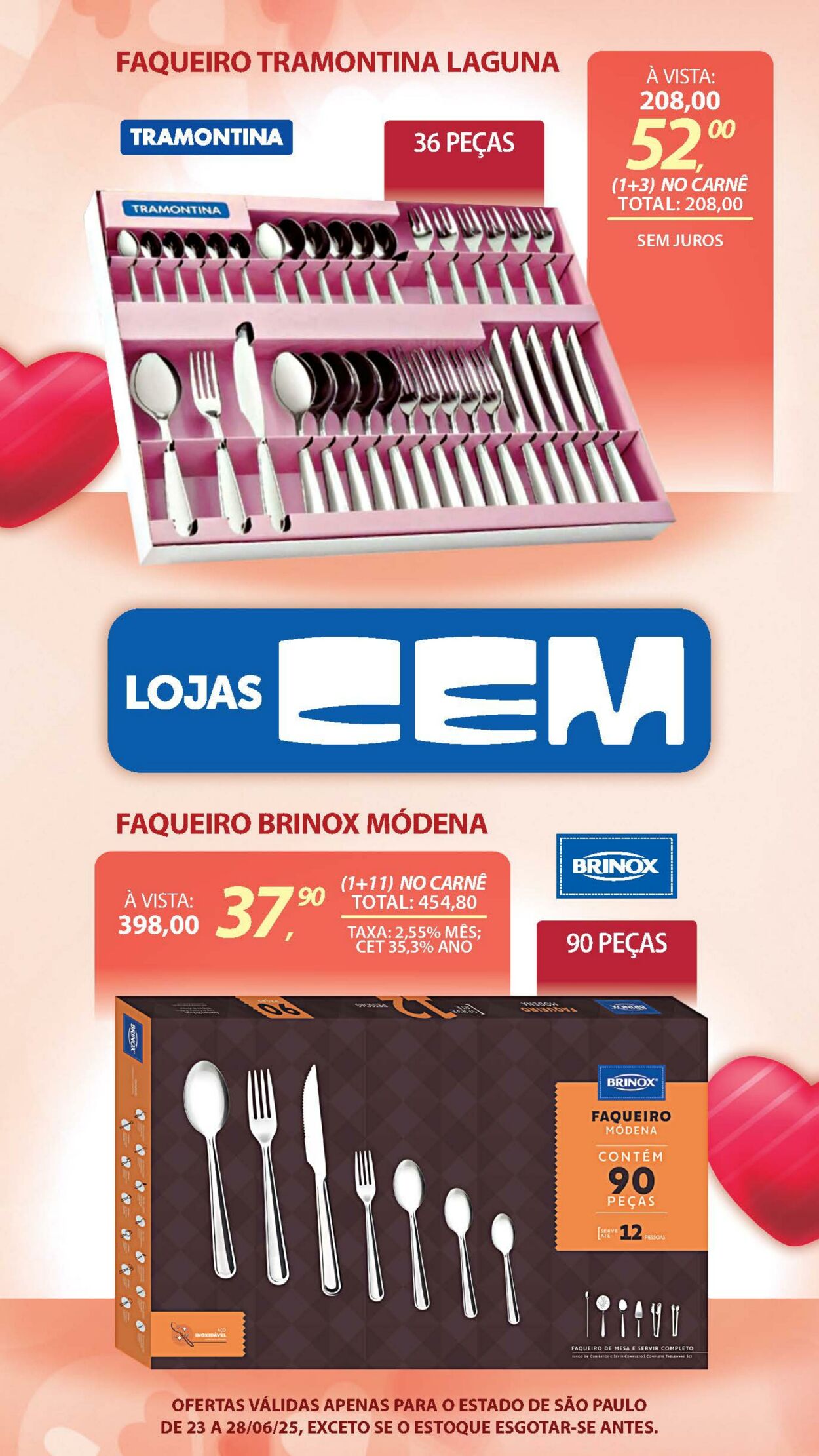 Folheto Lojas Cem 26.06.2025 - 15.07.2025