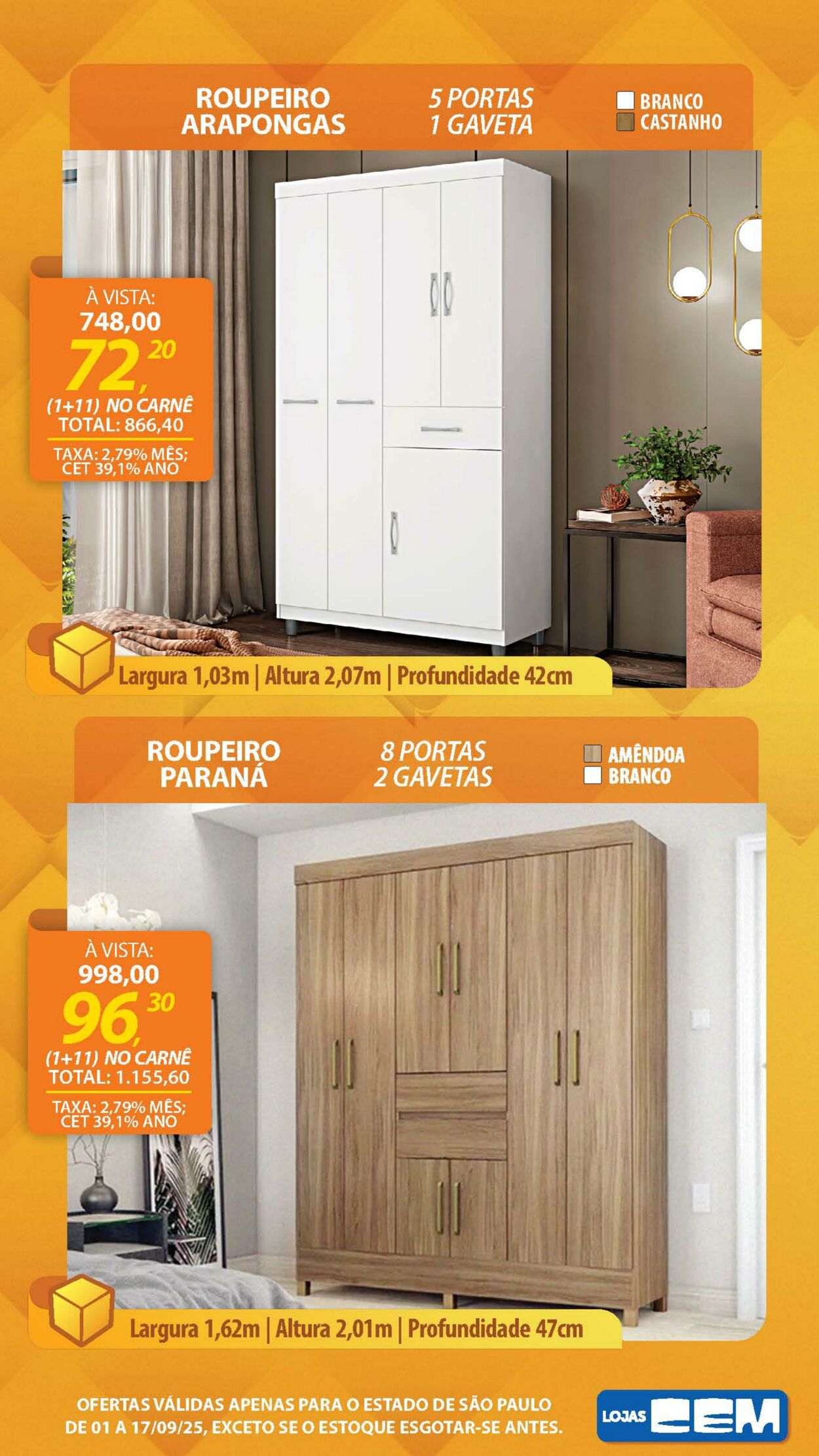 Folheto Lojas Cem 29.08.2025 - 19.09.2025