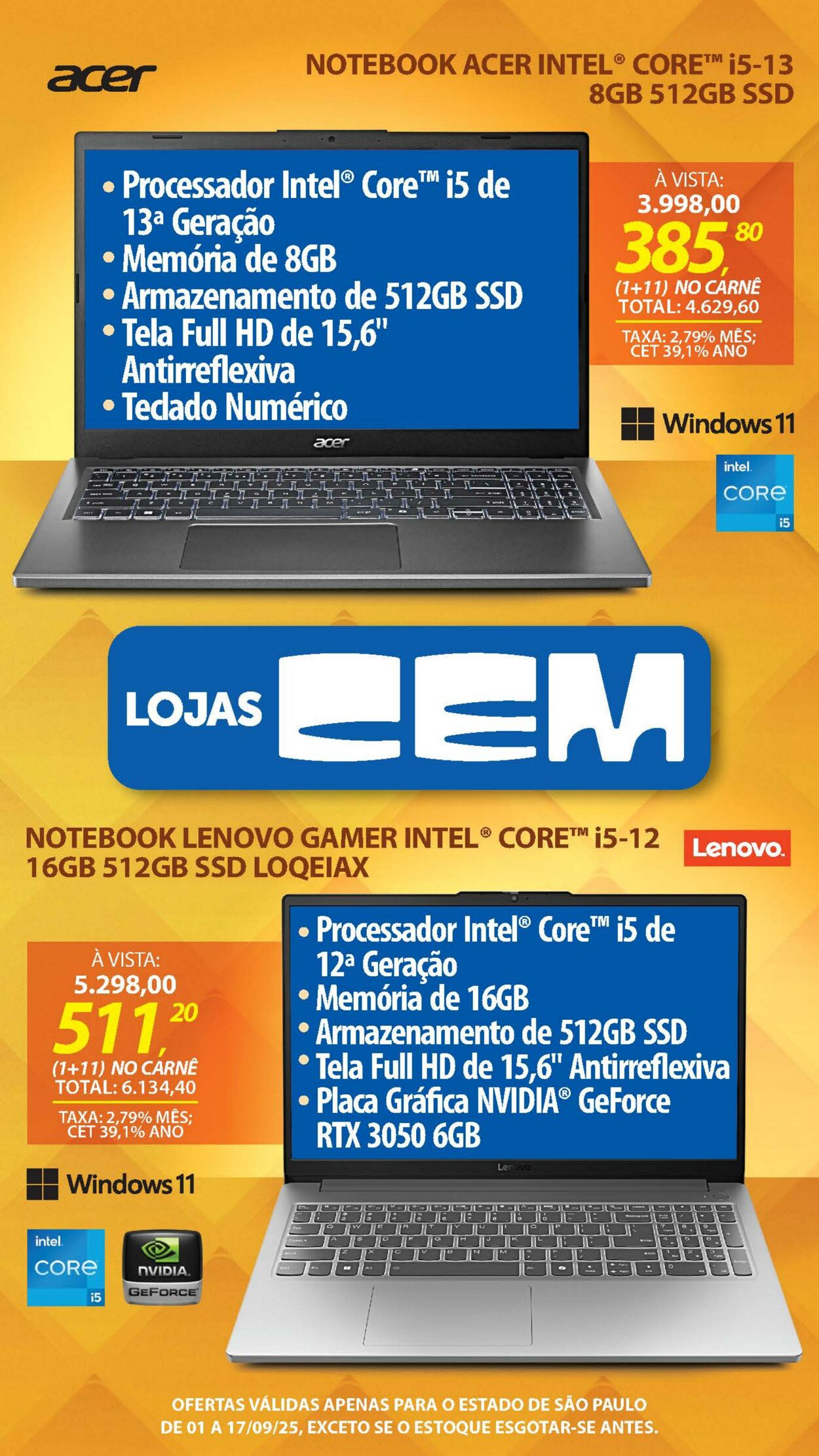 Folheto Lojas Cem 29.08.2025 - 19.09.2025