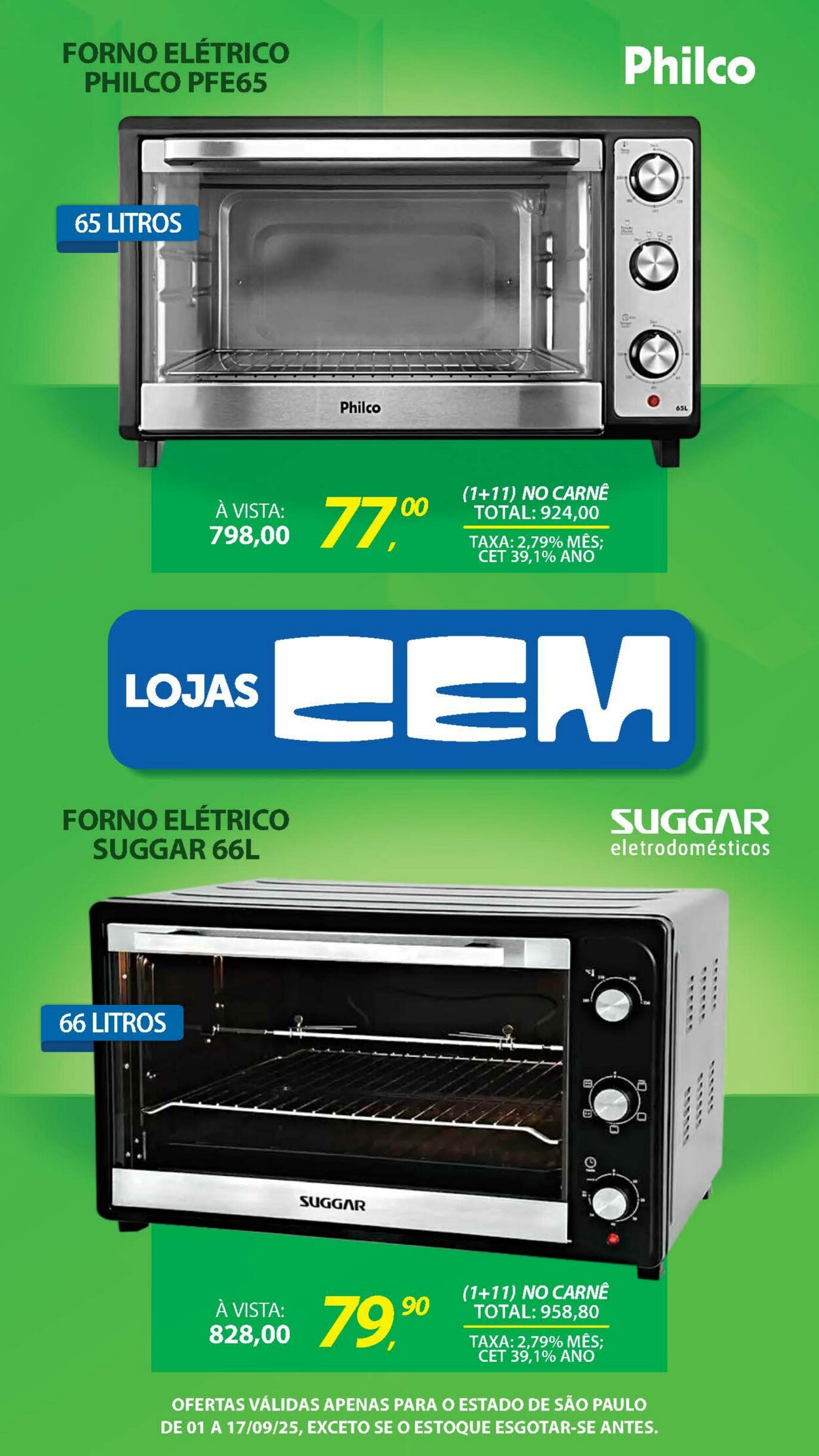 Folheto Lojas Cem 29.08.2025 - 19.09.2025