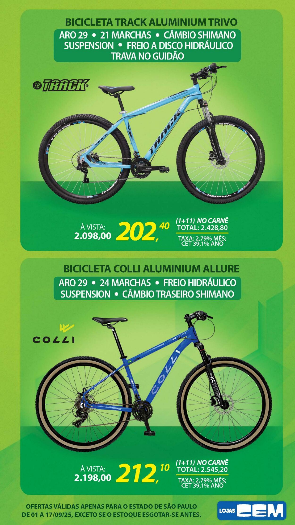 Folheto Lojas Cem 29.08.2025 - 19.09.2025
