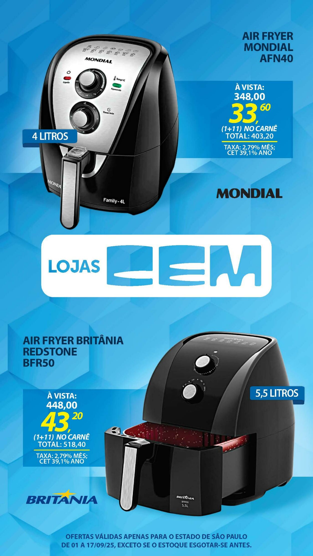 Folheto Lojas Cem 29.08.2025 - 19.09.2025