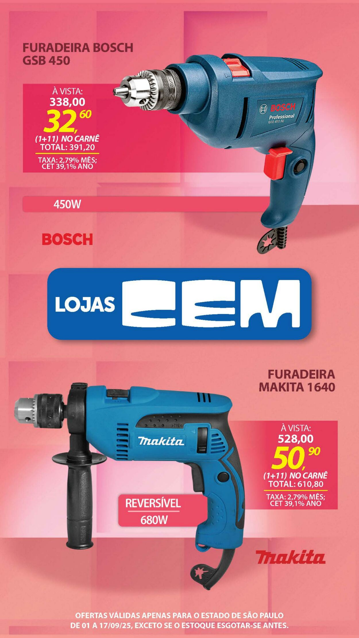 Folheto Lojas Cem 29.08.2025 - 19.09.2025
