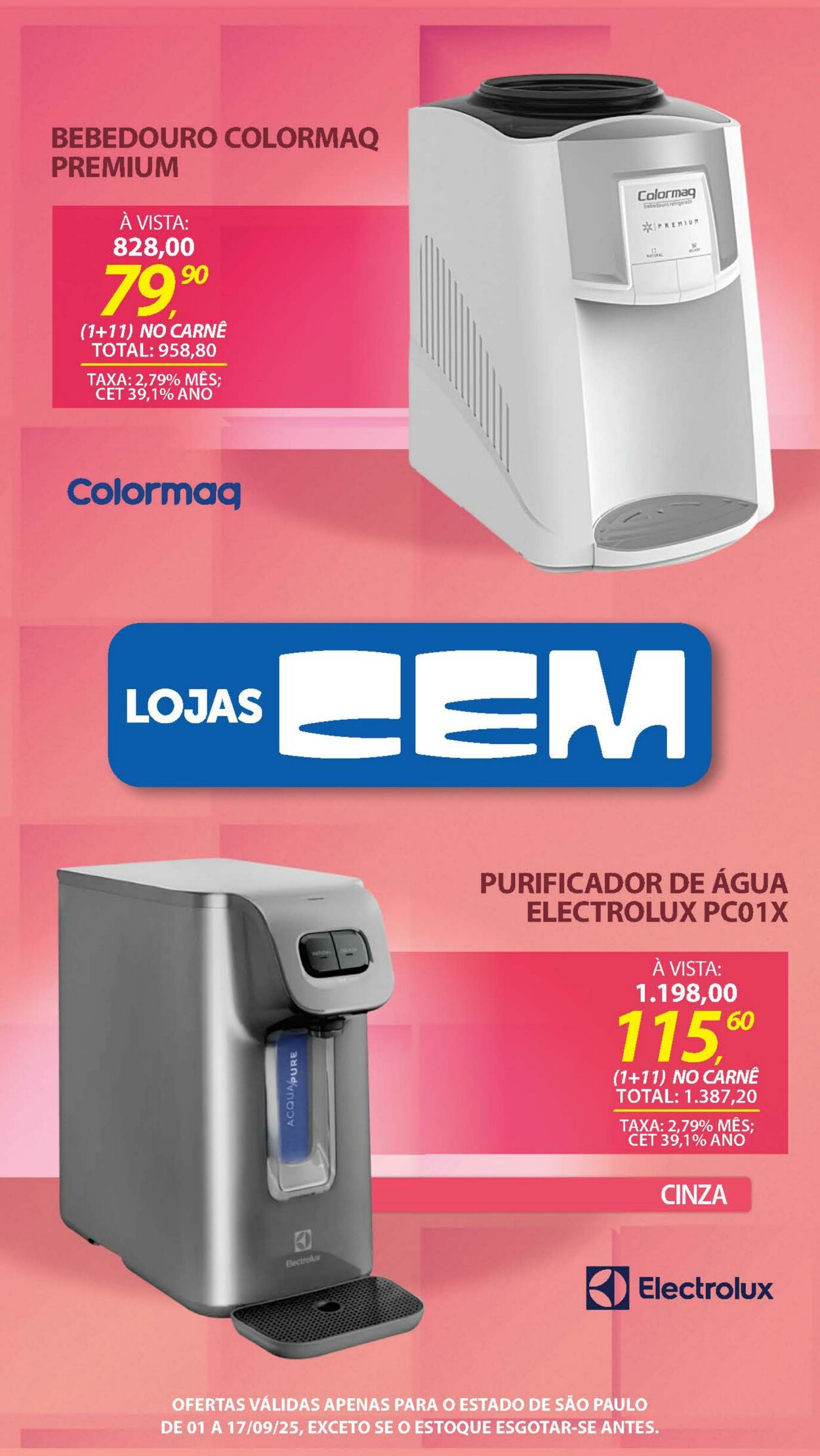 Folheto Lojas Cem 29.08.2025 - 19.09.2025