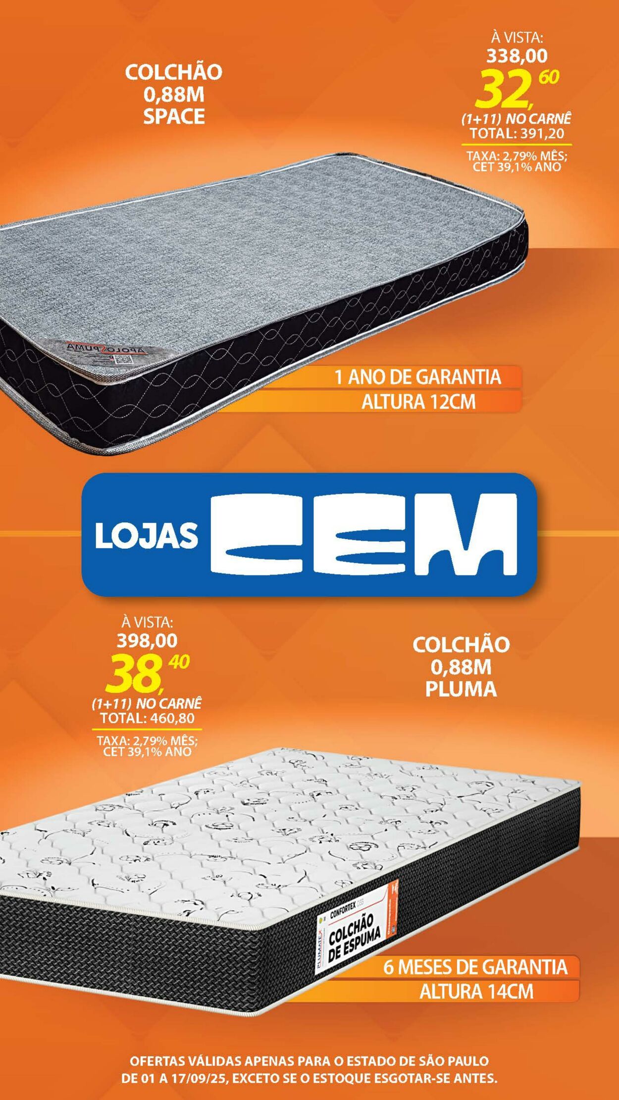 Folheto Lojas Cem 29.08.2025 - 19.09.2025