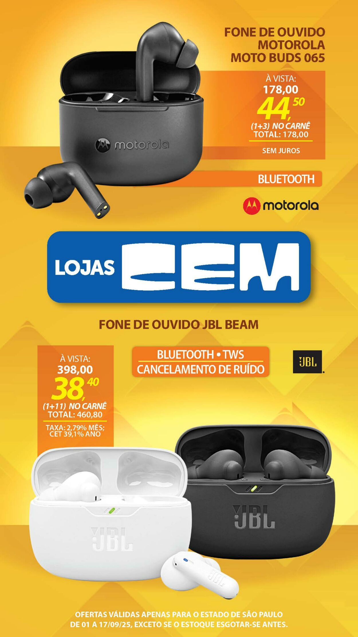 Folheto Lojas Cem 29.08.2025 - 19.09.2025