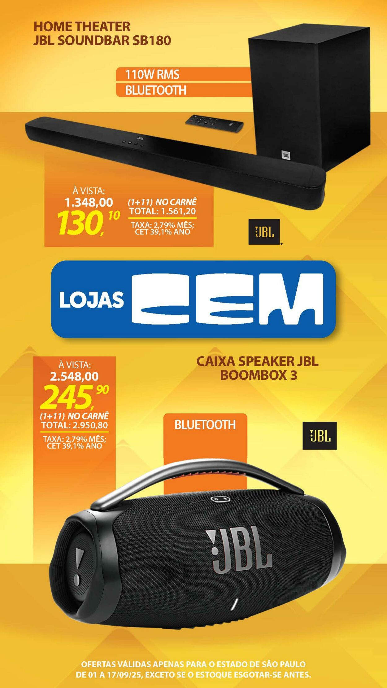Folheto Lojas Cem 29.08.2025 - 19.09.2025