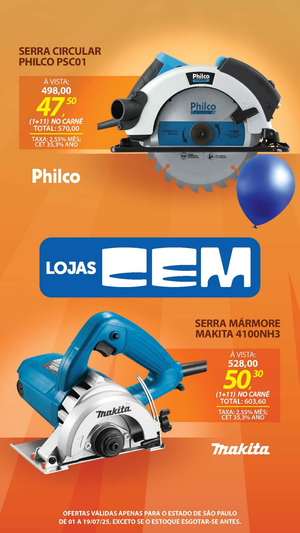Folheto Lojas Cem 30.06.2025 - 16.07.2025