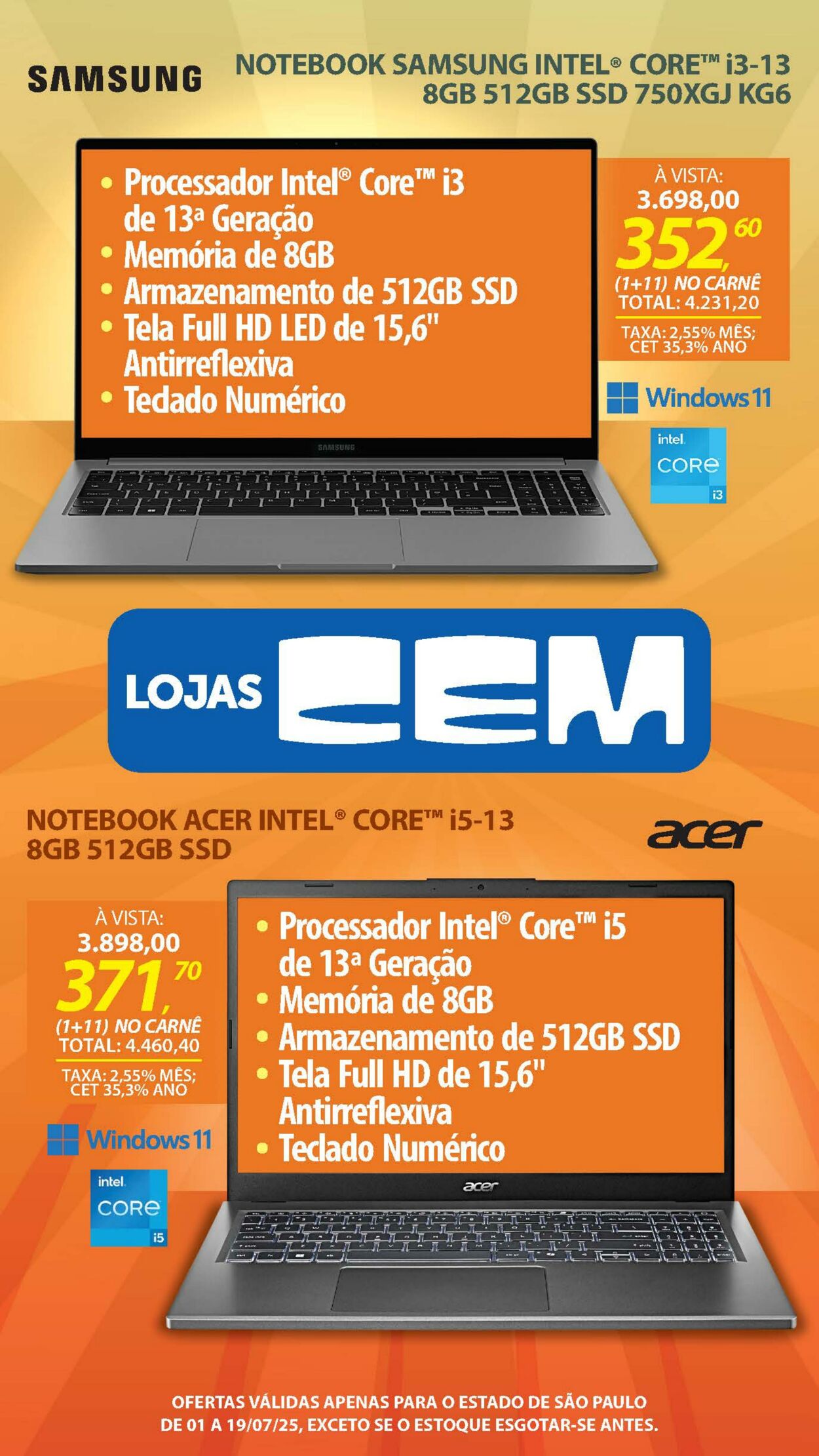 Folheto Lojas Cem 30.06.2025 - 16.07.2025