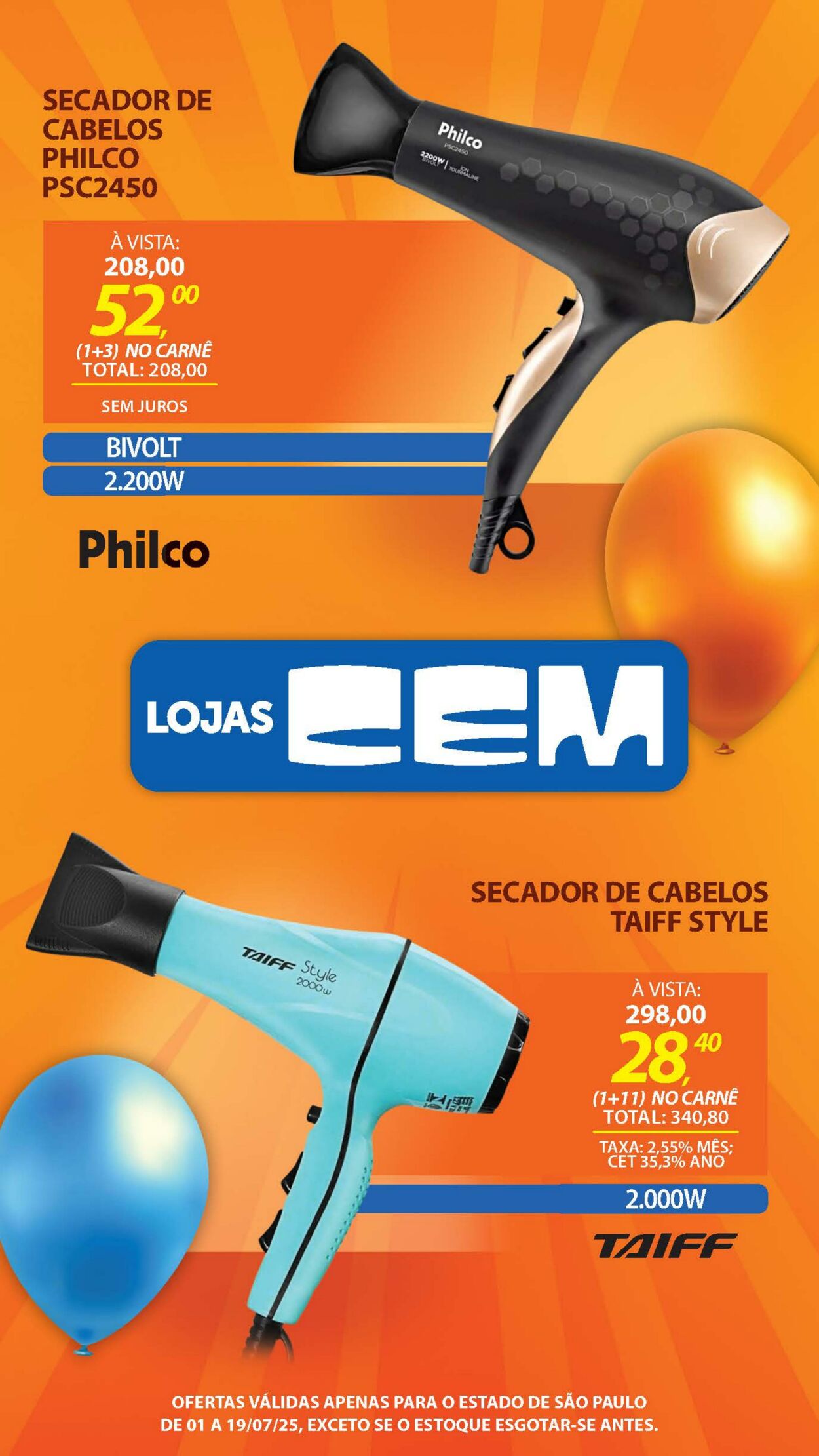Folheto Lojas Cem 30.06.2025 - 16.07.2025