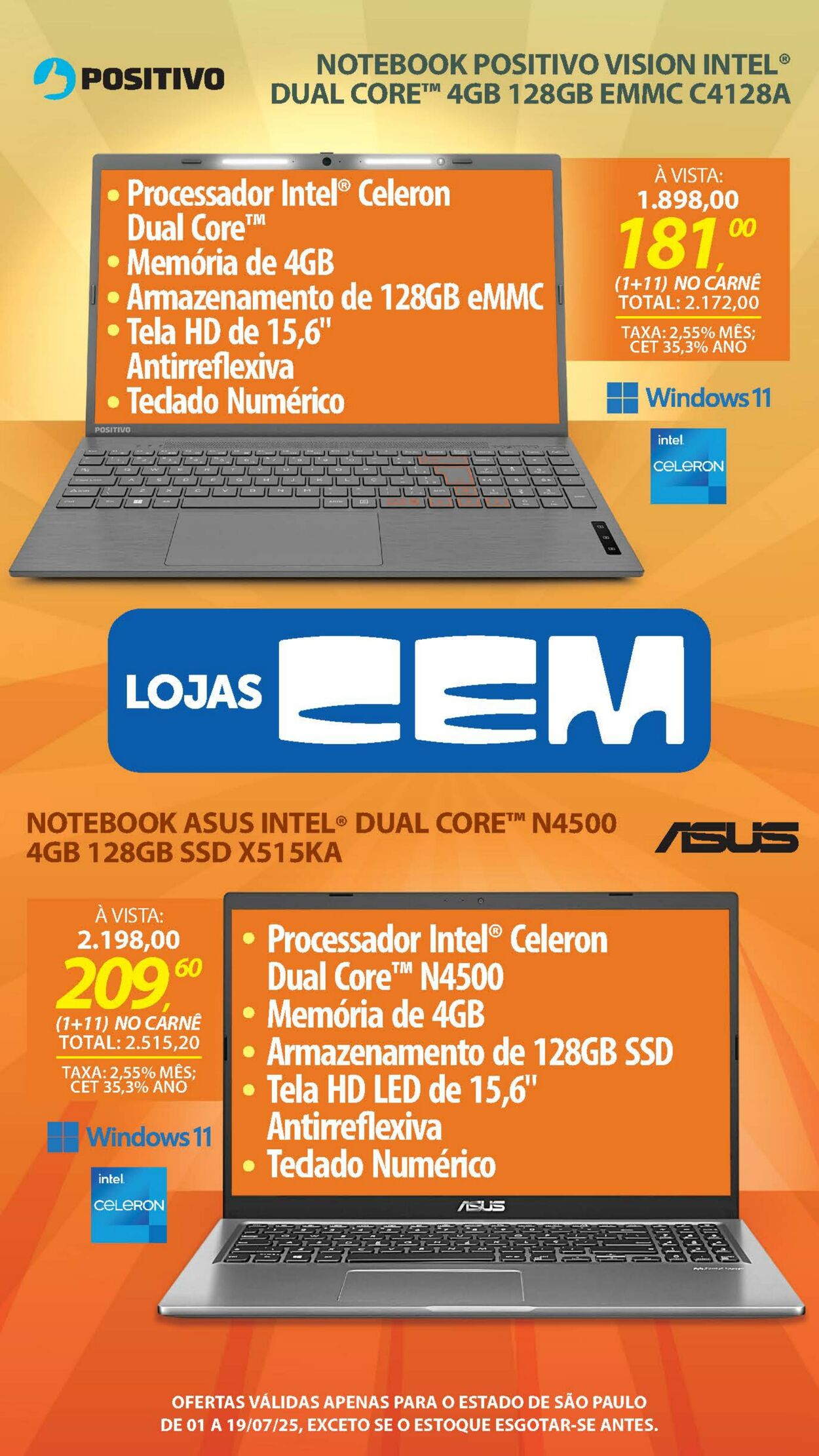 Folheto Lojas Cem 30.06.2025 - 16.07.2025