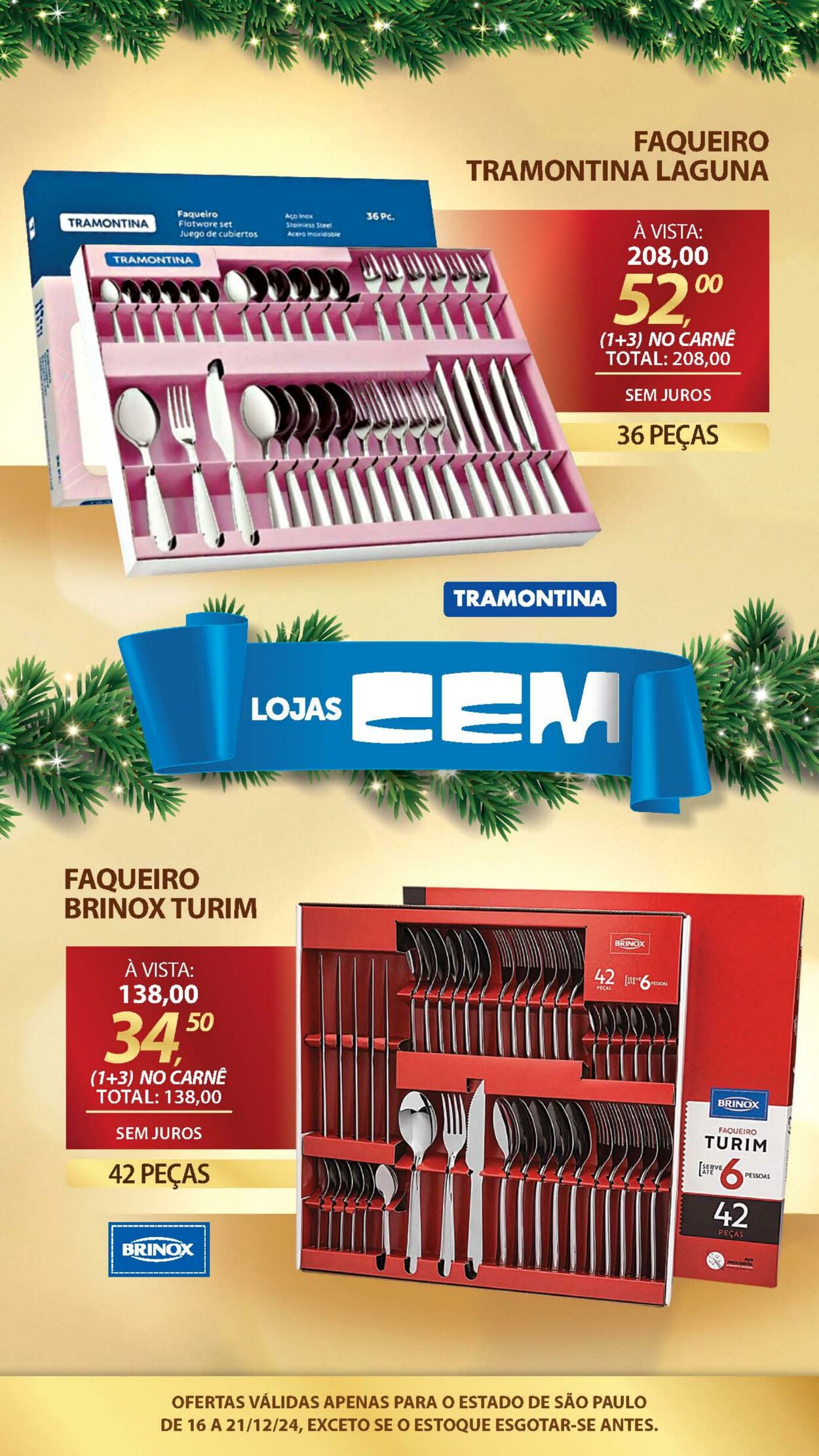 Folheto Lojas Cem 17.12.2024 - 01.01.2025