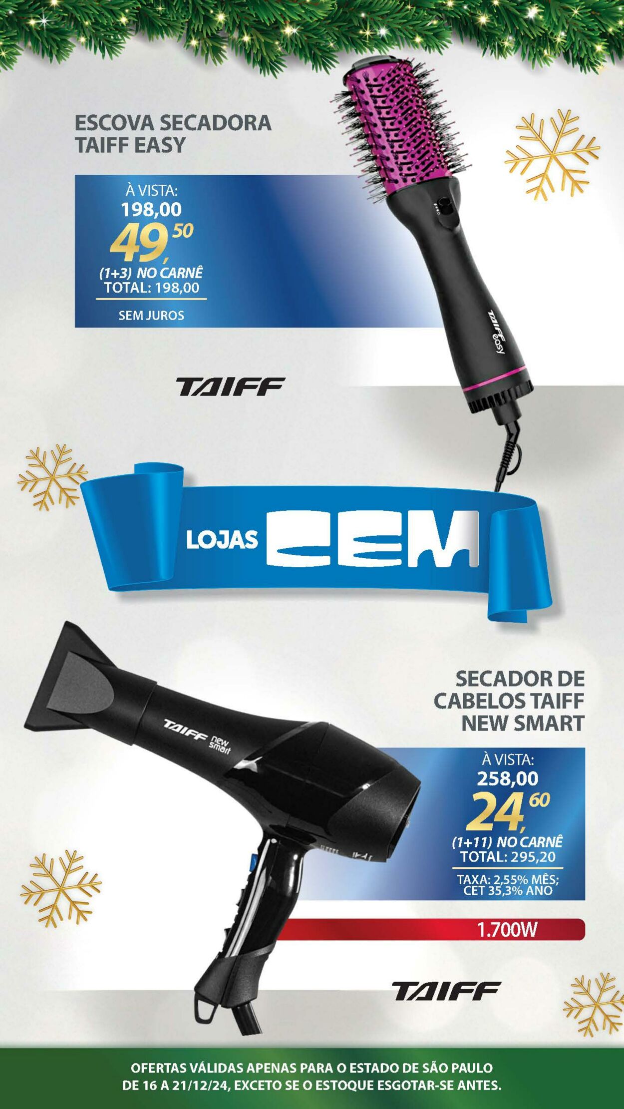 Folheto Lojas Cem 17.12.2024 - 01.01.2025