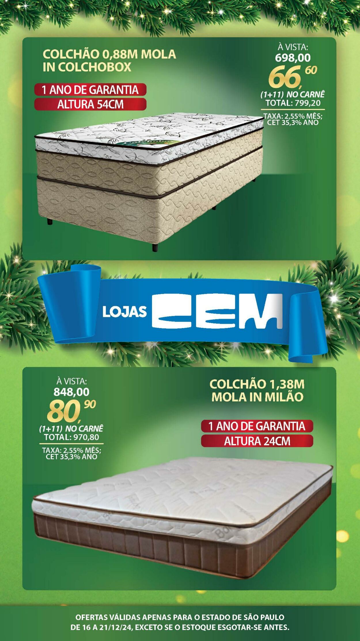 Folheto Lojas Cem 17.12.2024 - 01.01.2025