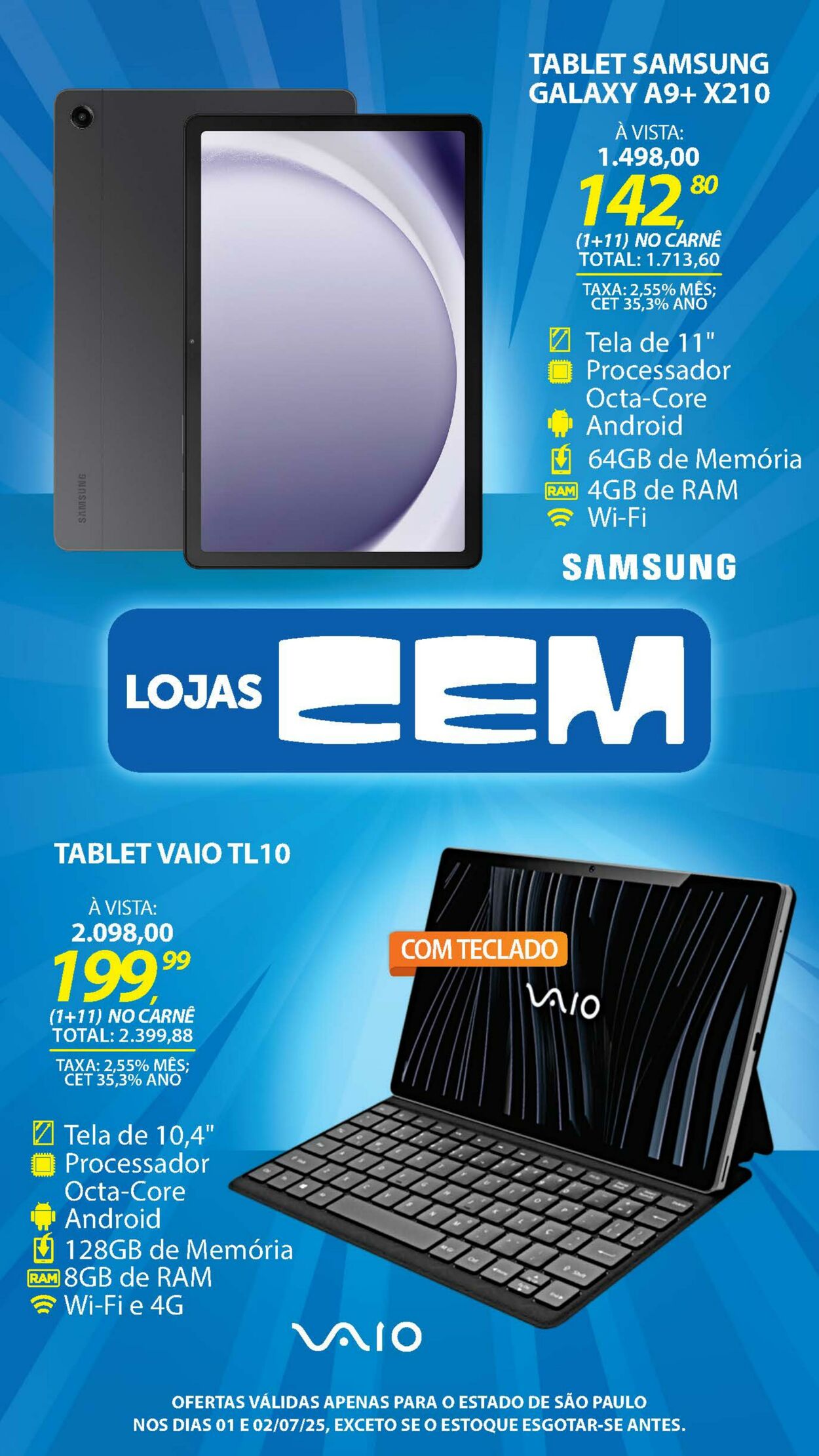Folheto Lojas Cem 30.06.2025 - 16.07.2025