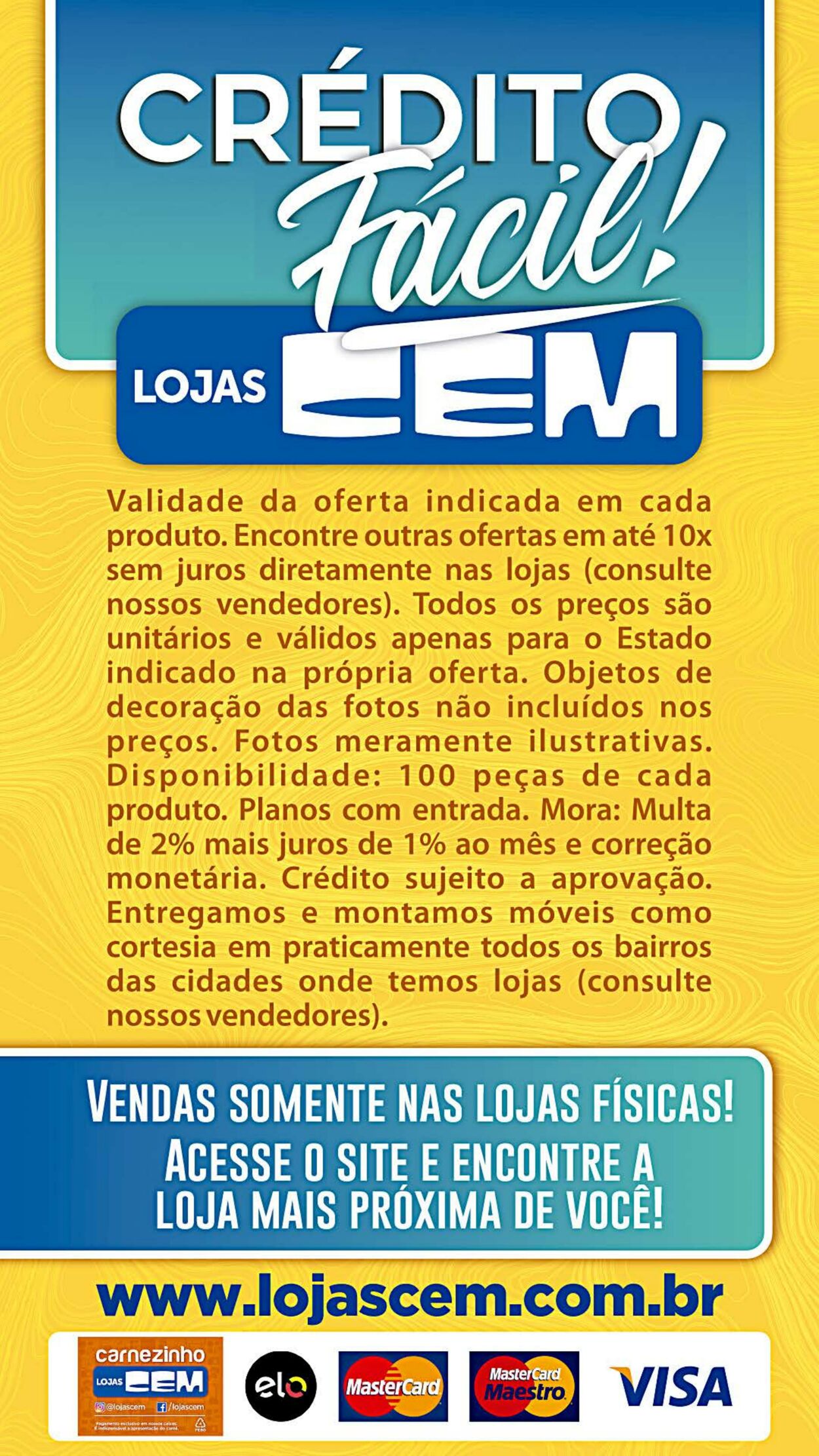 Folheto Lojas Cem 01.04.2024 - 02.04.2024