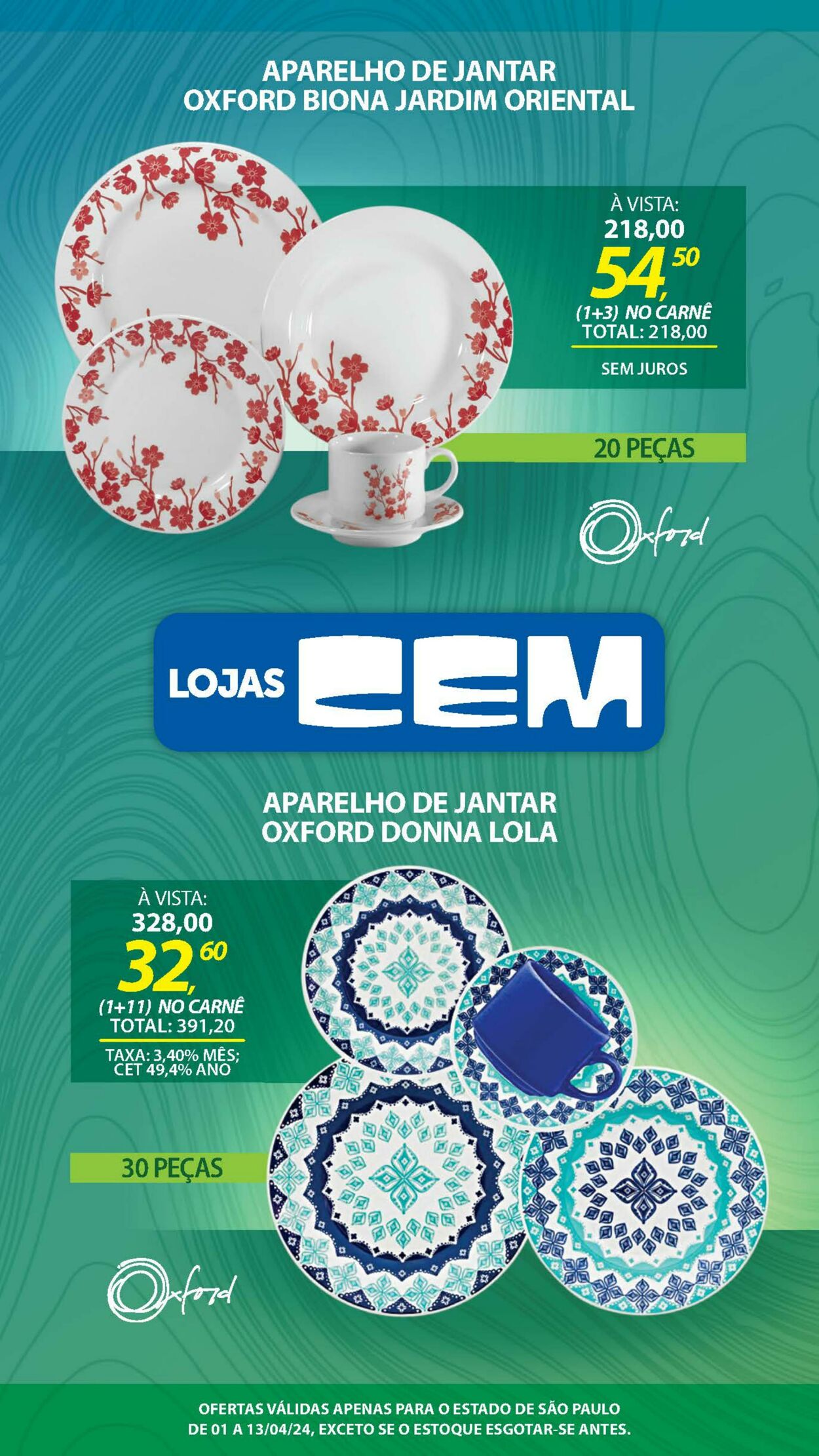 Folheto Lojas Cem 01.04.2024 - 02.04.2024