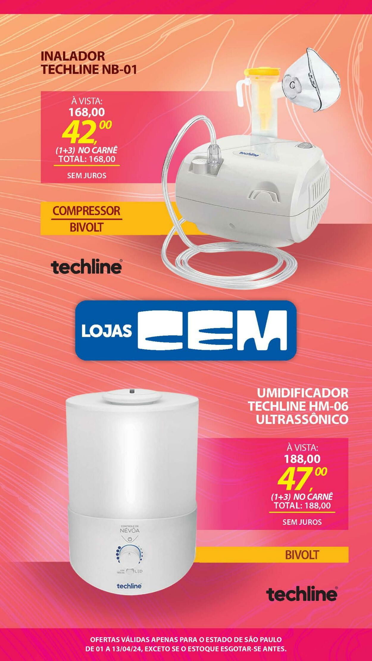 Folheto Lojas Cem 01.04.2024 - 02.04.2024