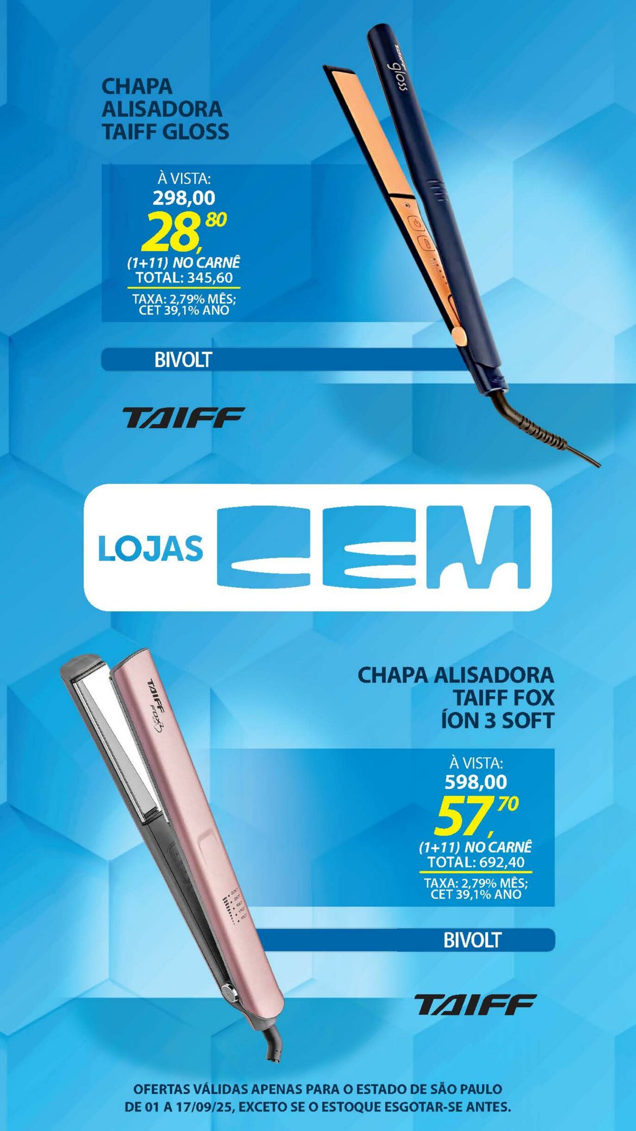 Folheto Lojas Cem 04.09.2025 - 19.09.2025