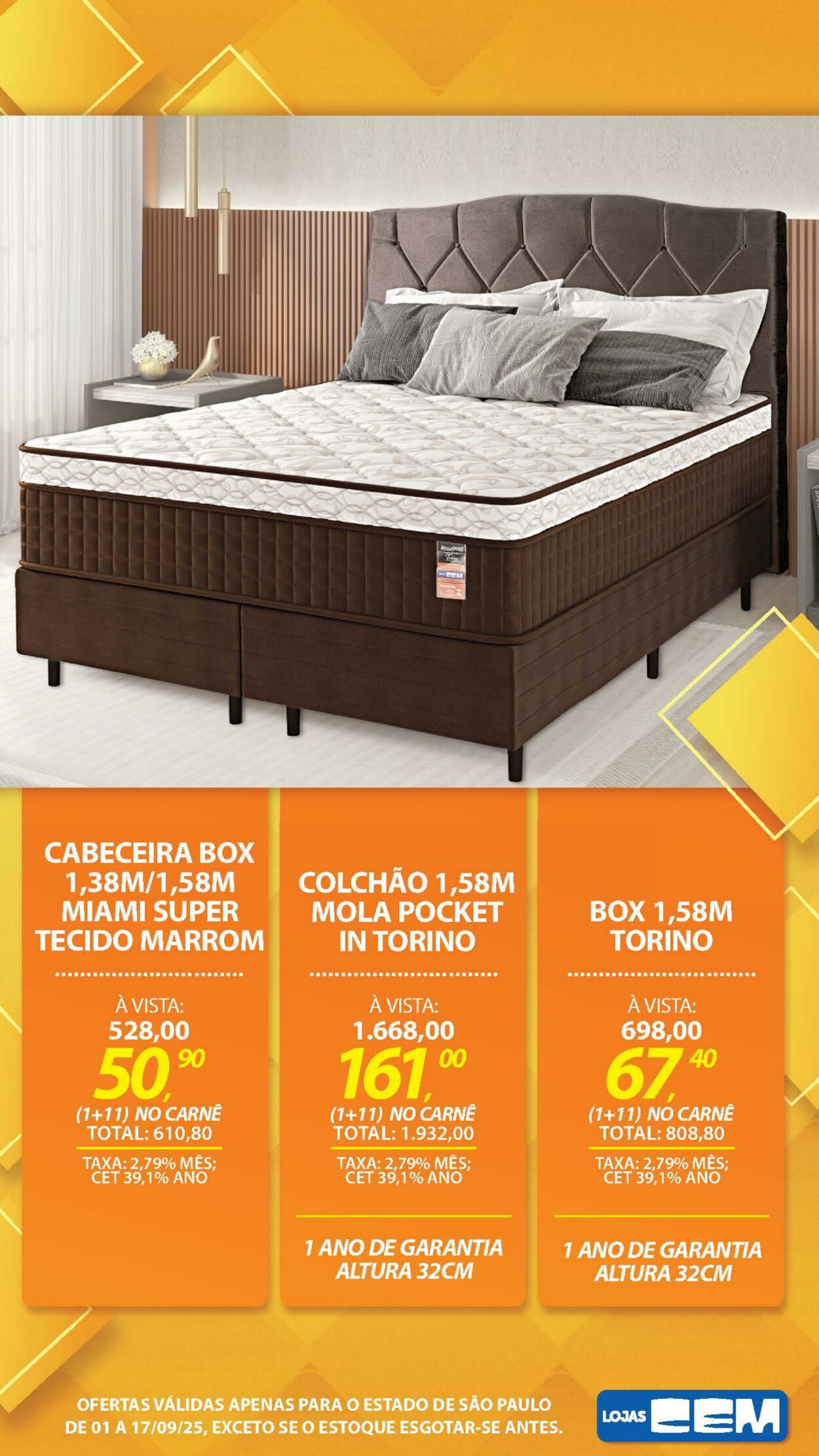 Folheto Lojas Cem 04.09.2025 - 19.09.2025